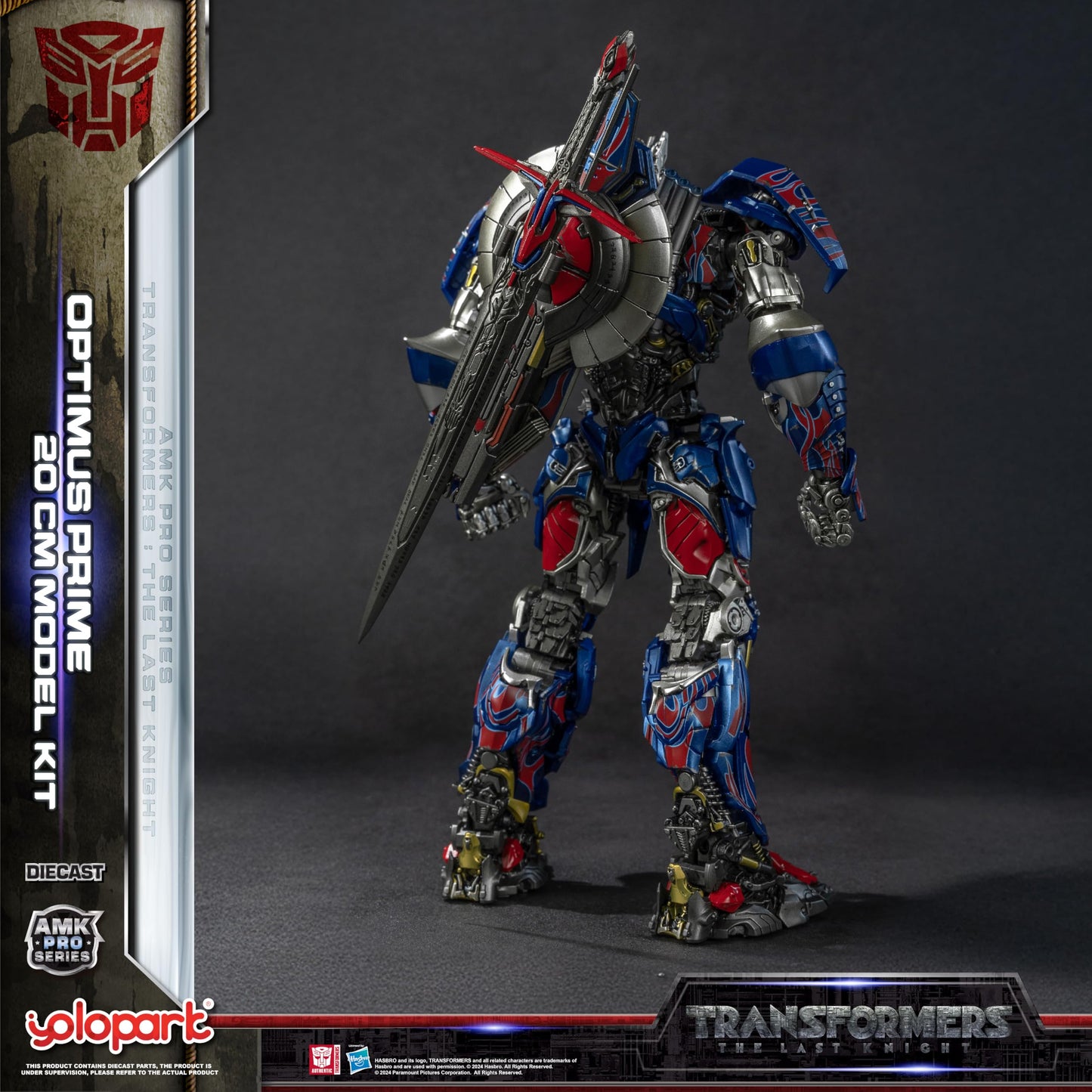 YOLOPARK Transformers MV5 Optimus Prime — 7.87 Inch, Non-Transforming Figure, Upgraded Weaponry