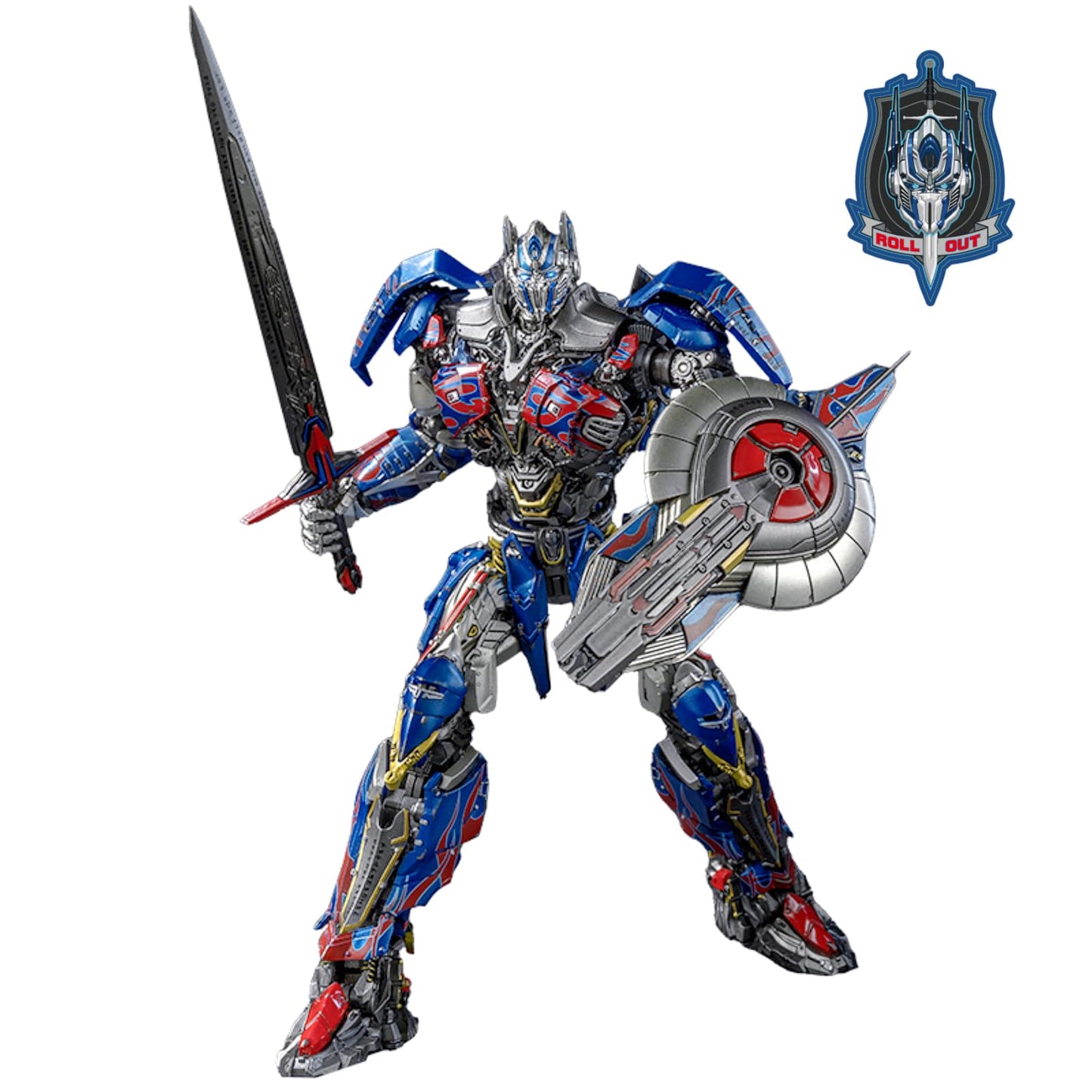 YOLOPARK Transformers MV5 Optimus Prime — 7.87 Inch, Non-Transforming Figure, Upgraded Weaponry