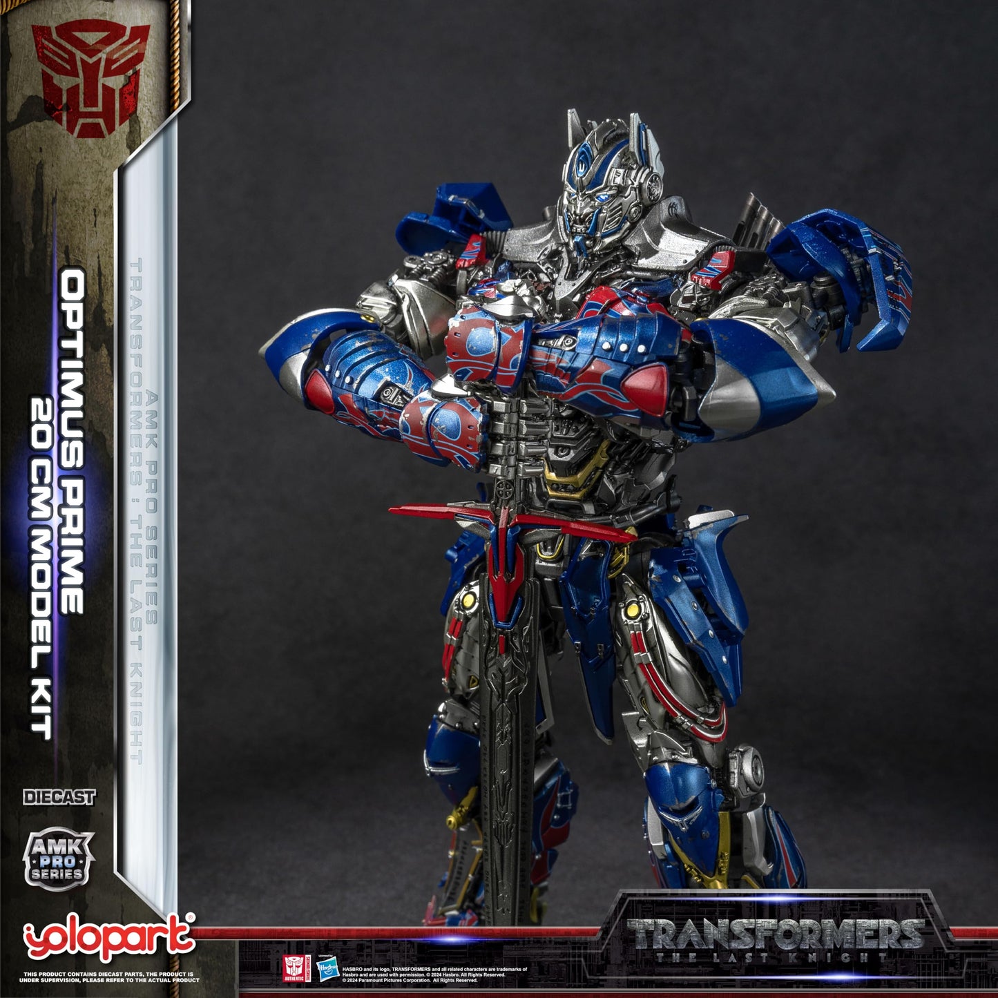 YOLOPARK Transformers MV5 Optimus Prime — 7.87 Inch, Non-Transforming Figure, Upgraded Weaponry