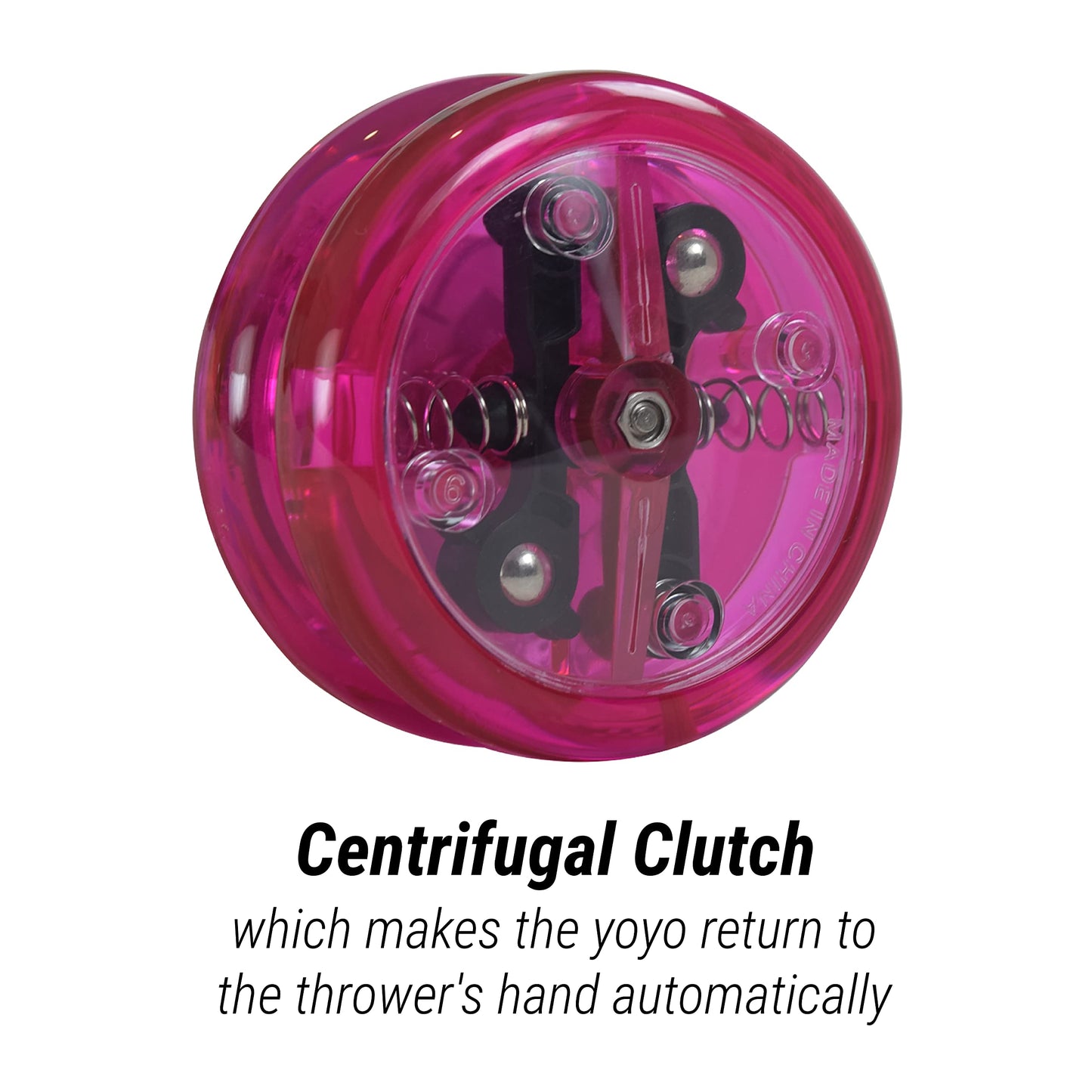 Yomega The Original Brain - Auto Return Yoyo for Beginners (Pink) | 3-Month Warranty