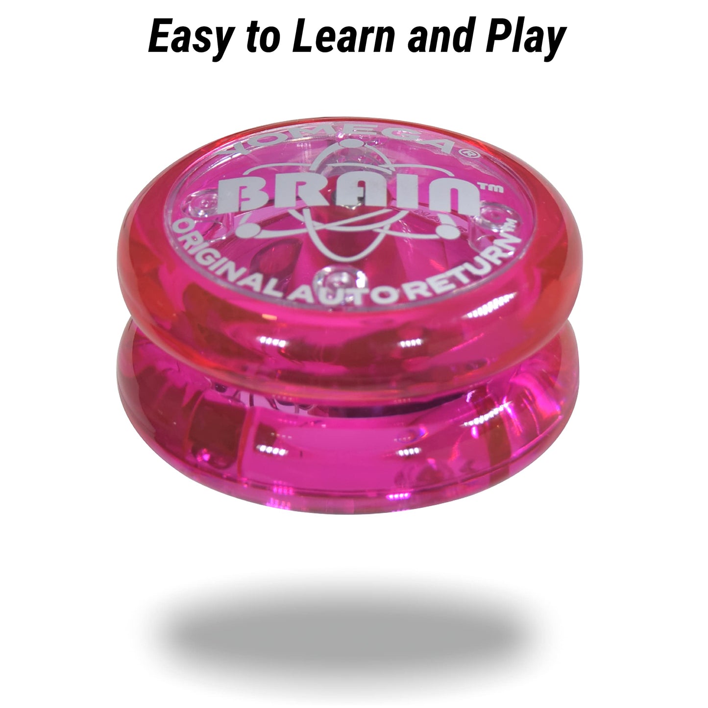 Yomega The Original Brain - Auto Return Yoyo for Beginners (Pink) | 3-Month Warranty