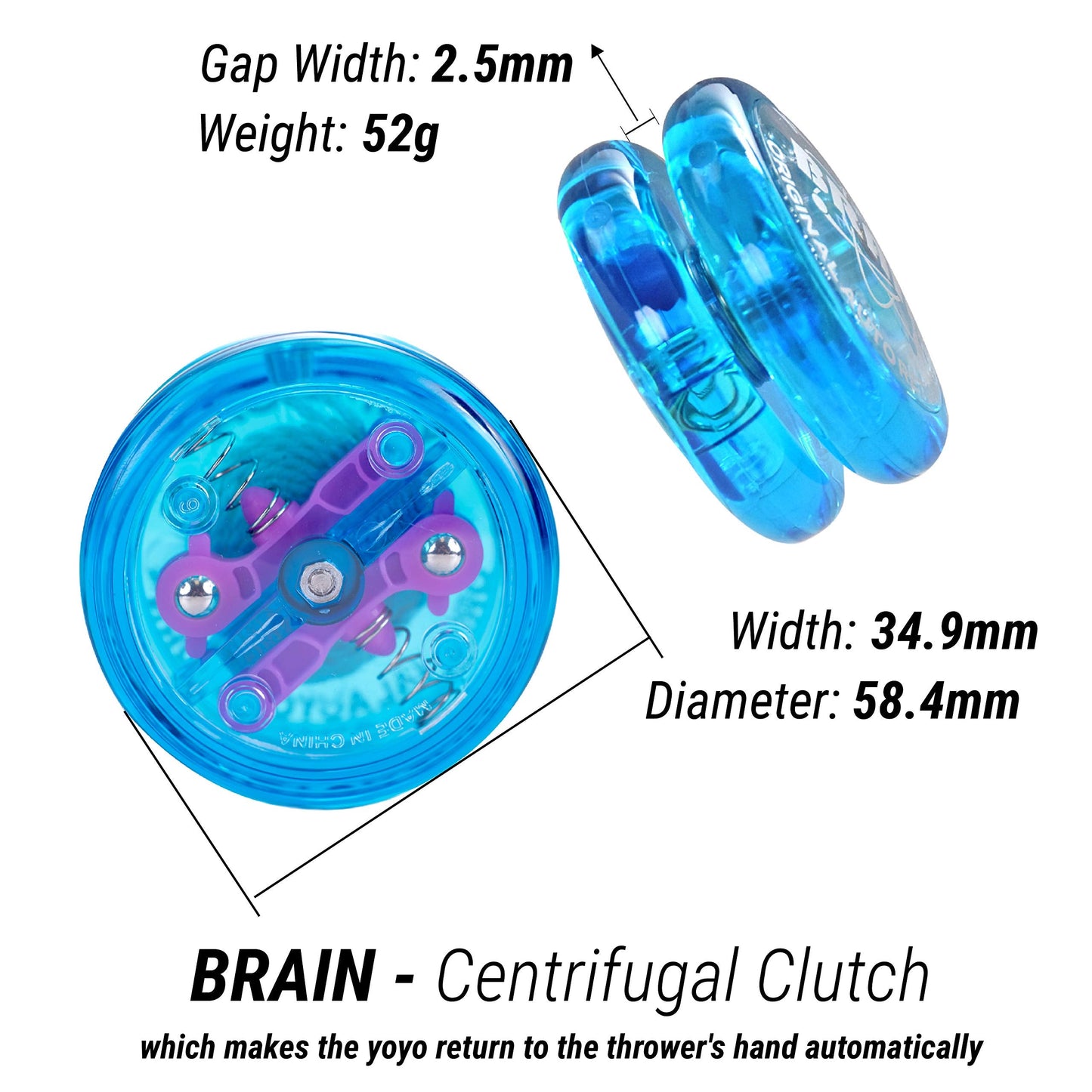 Yomega 3 Legendary Spinners: Brain Auto Return YoYo, Fireball Transaxle, Spectrum LED
