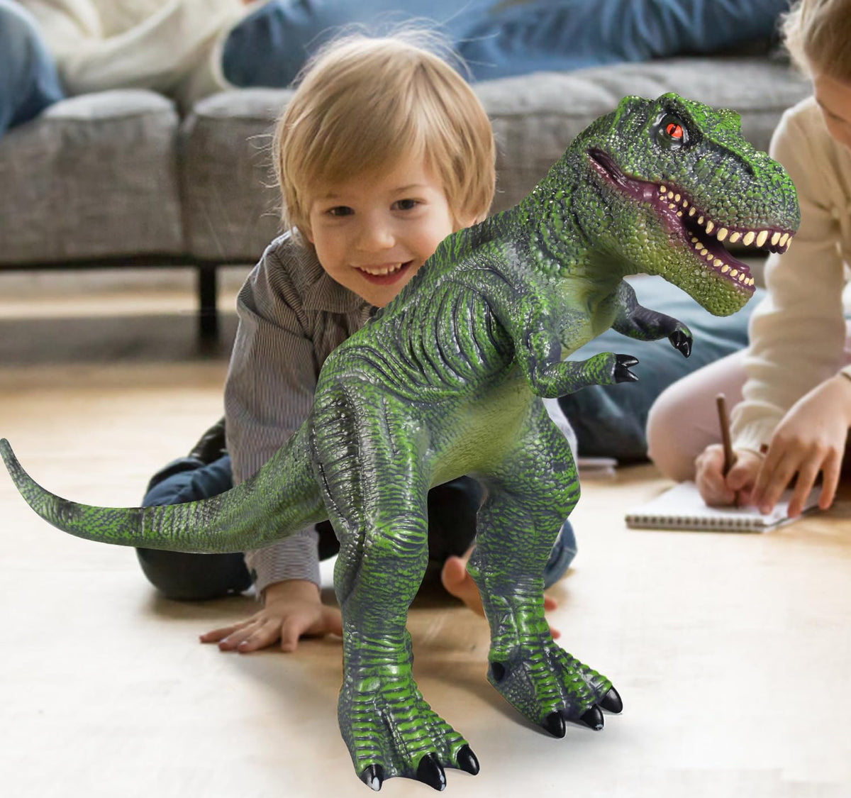 YONGJULE 28-Inch Tyrannosaurus Rex Inflatable Dinosaur Toy for Kids