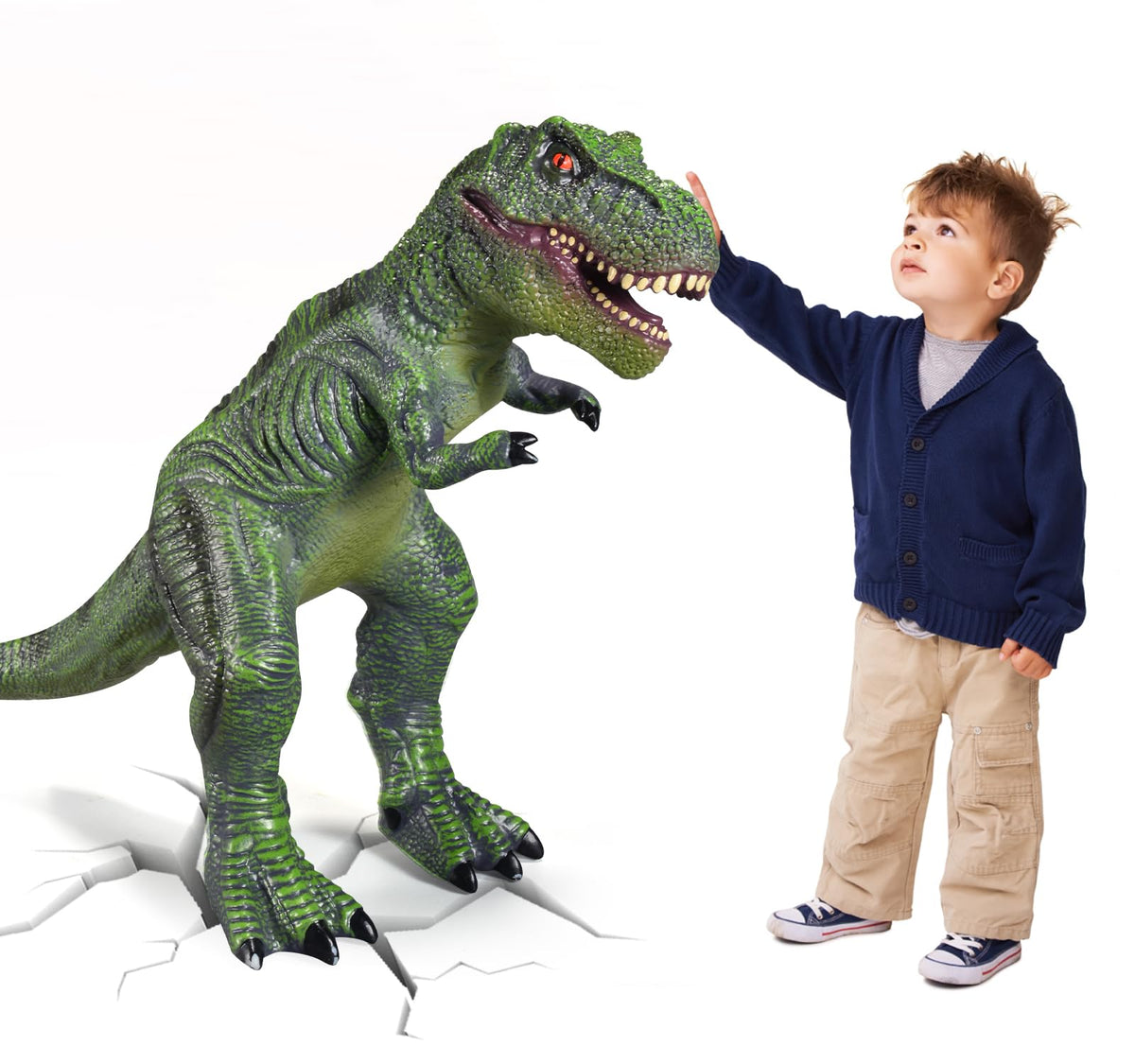 YONGJULE 28-Inch Tyrannosaurus Rex Inflatable Dinosaur Toy for Kids