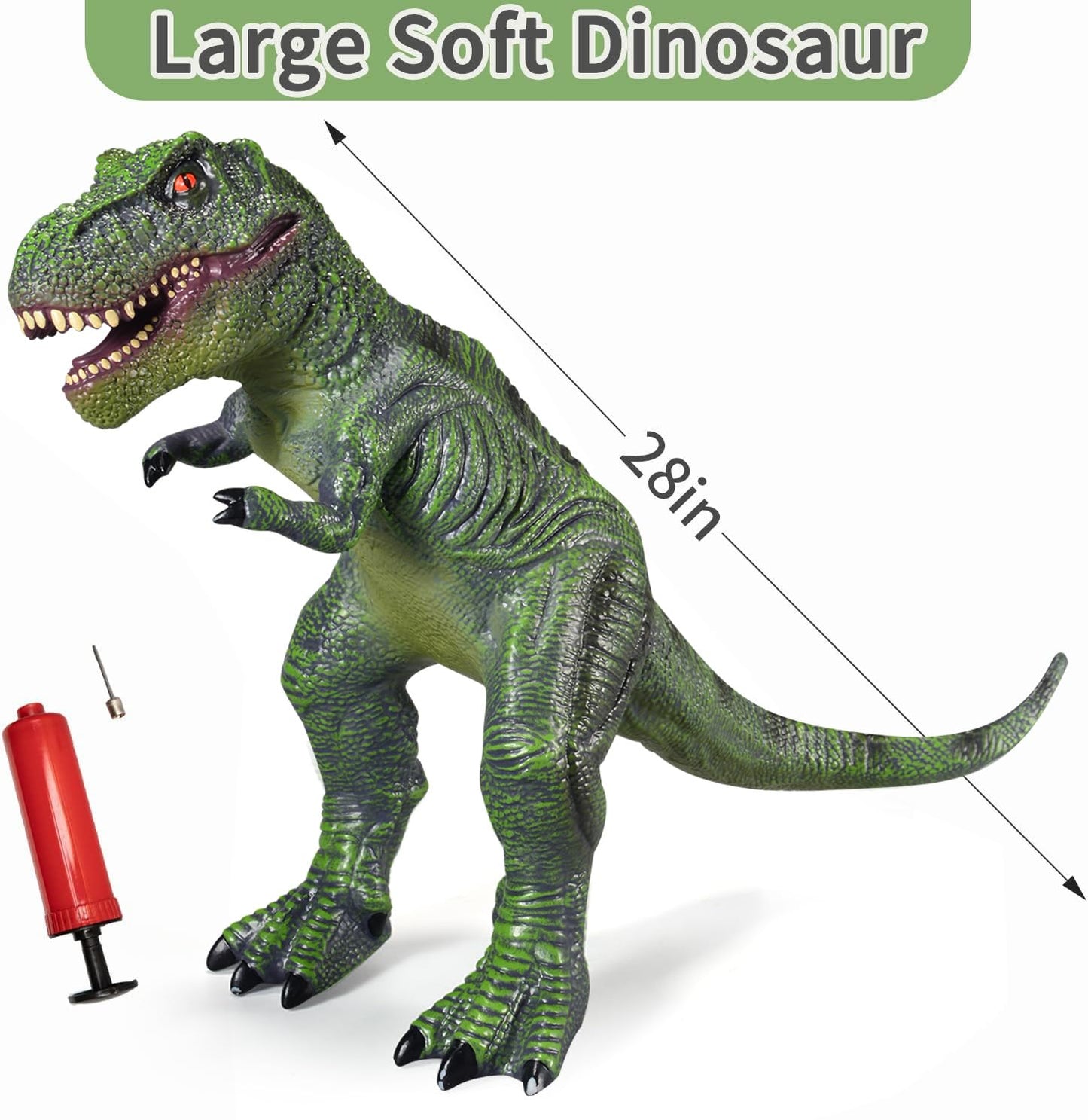 YONGJULE 28-Inch Tyrannosaurus Rex Inflatable Dinosaur Toy for Kids