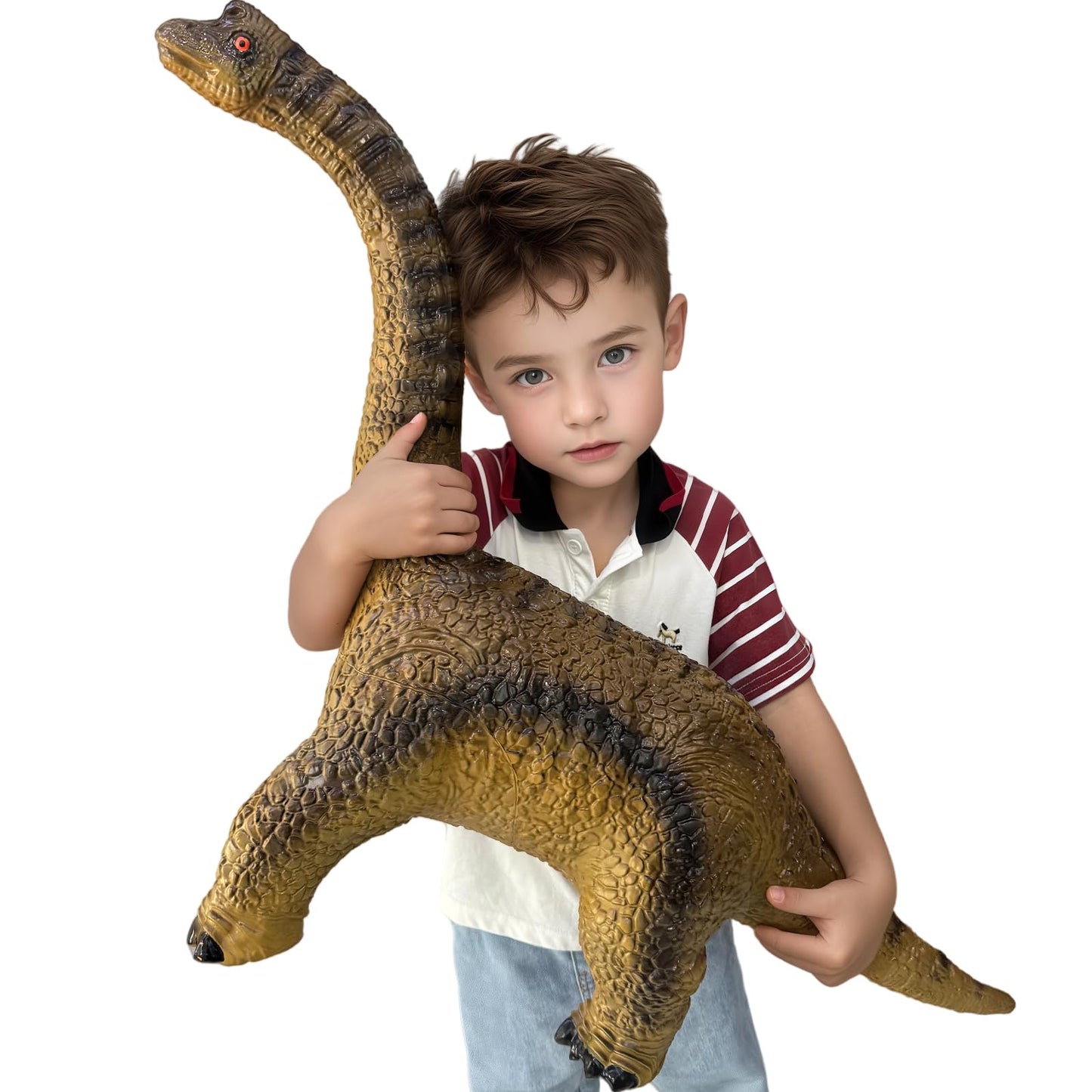 YONGJULE Big Brachiosaurus 32-Inch Inflatable Dinosaur Toy for Kids 3-5 | Safe, Durable Play