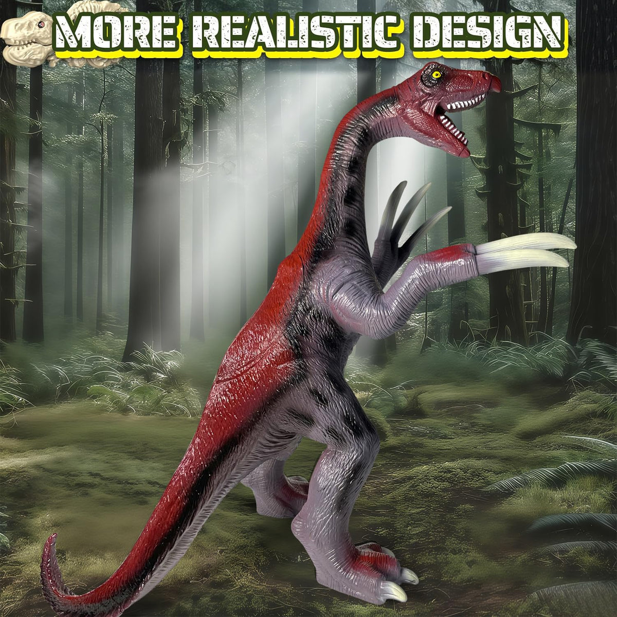 YONGJULE 29-Inch Therizinosaurus Inflatable Dinosaur Toy for Kids