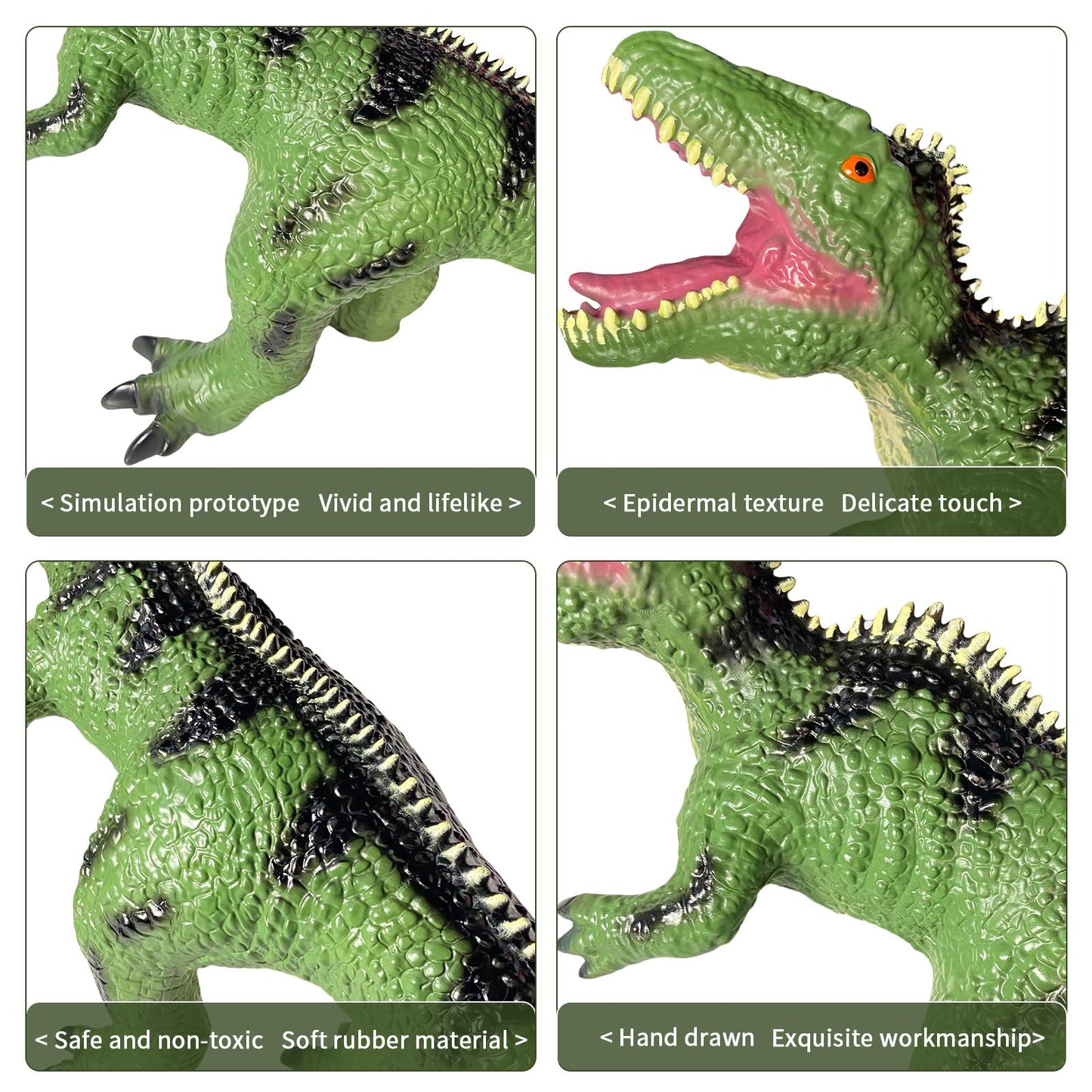YONGJULE Toddler Big Dinosaur Toy – 29-Inch Giganotosaurus, Giant Safe Inflatable Dino for Kids