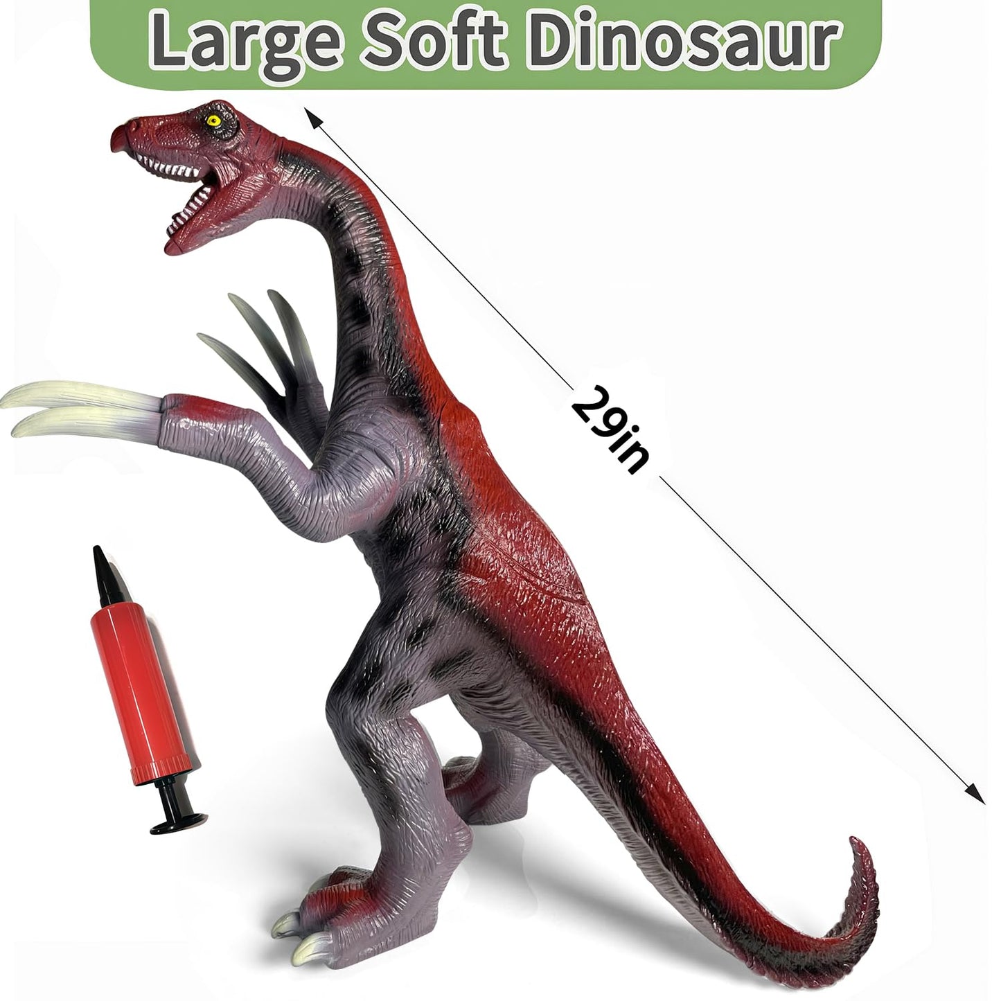 YONGJULE 29-Inch Therizinosaurus Inflatable Dinosaur Toy for Kids