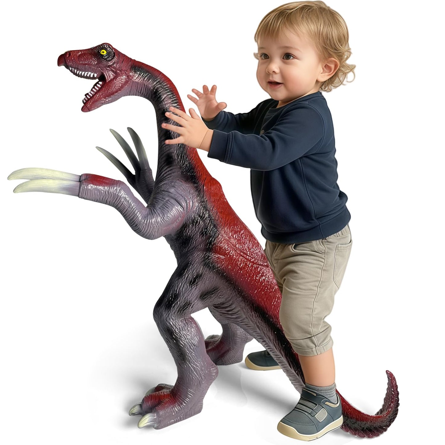 YONGJULE 29-Inch Therizinosaurus Inflatable Dinosaur Toy for Kids