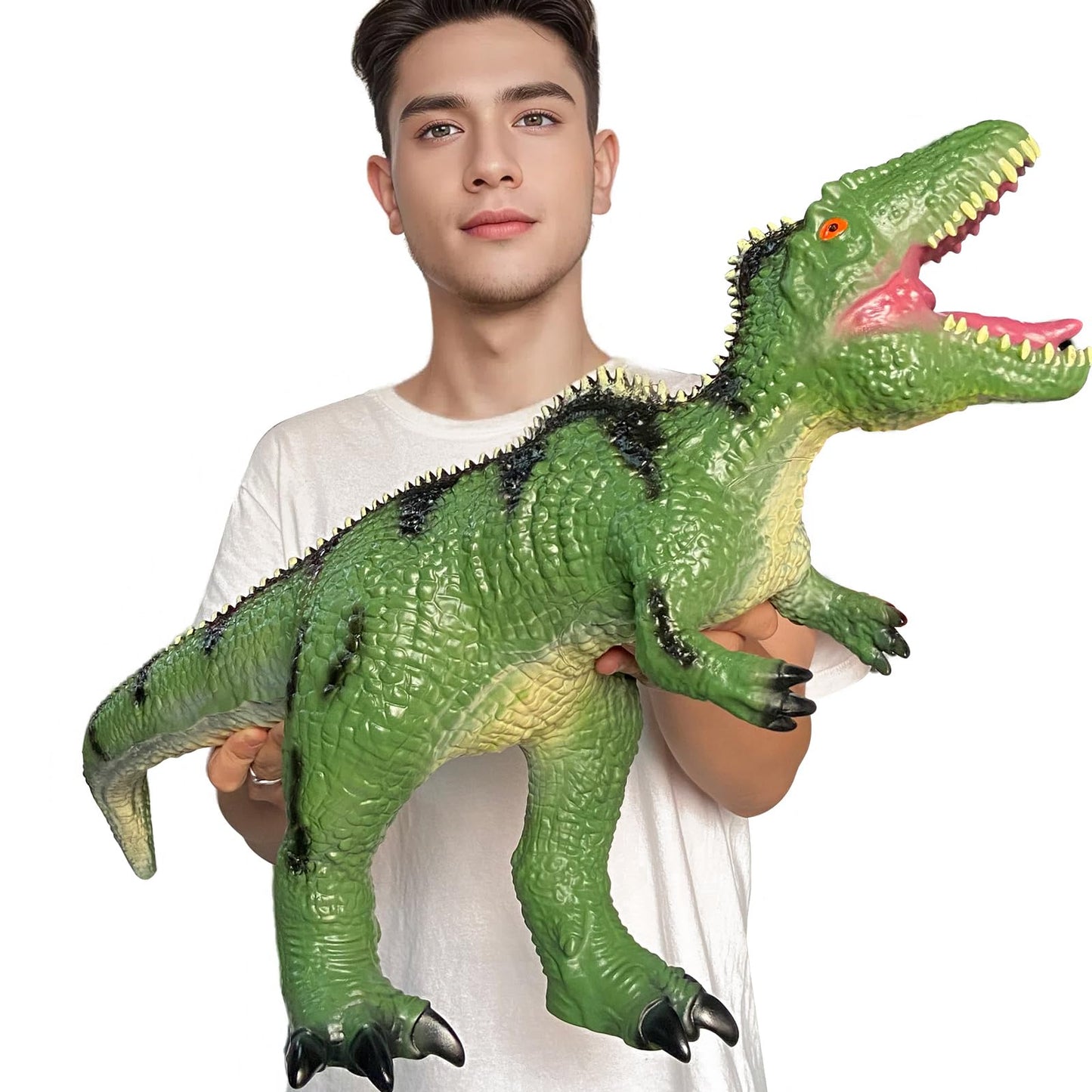 YONGJULE Toddler Big Dinosaur Toy – 29-Inch Giganotosaurus, Giant Safe Inflatable Dino for Kids