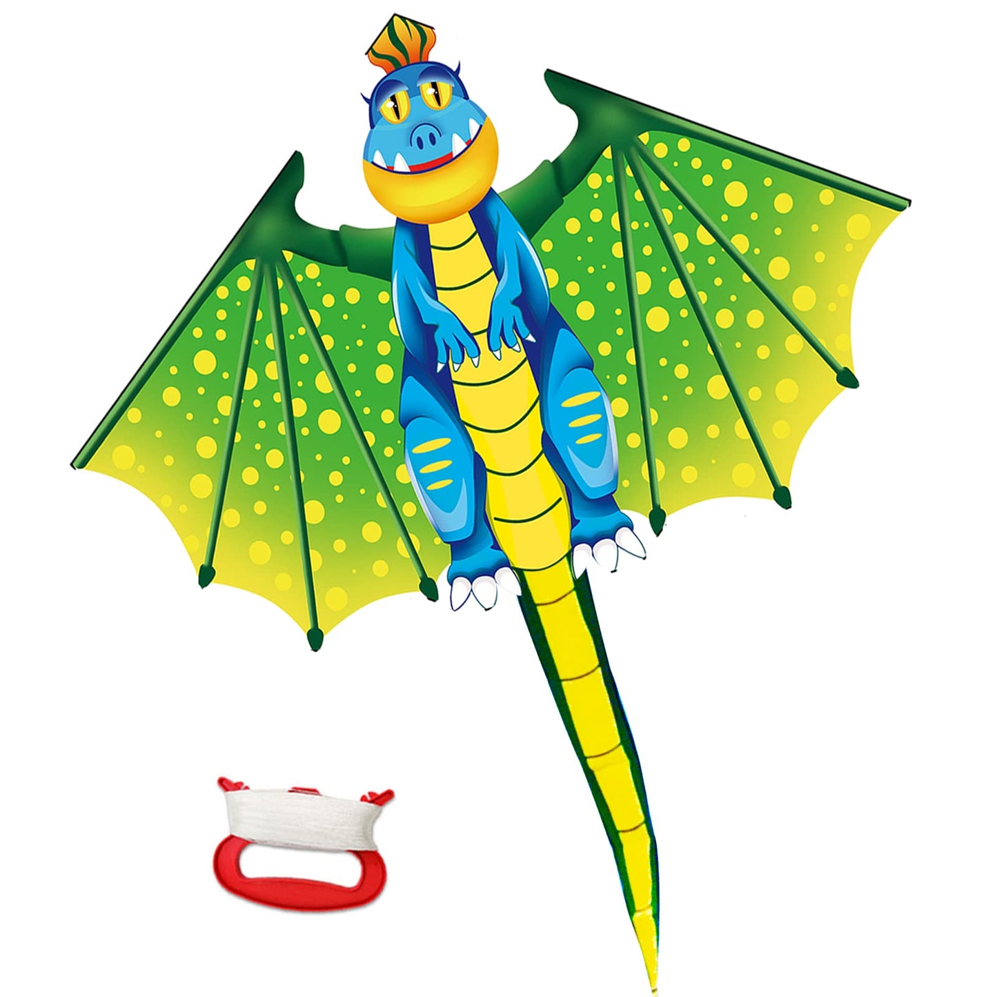 YongnKids Dinosaur Kite – Large 120x210cm, Easy to Fly for Kids Aged 4-12
