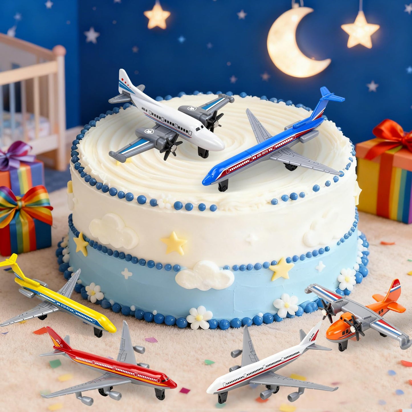 YongnKids 18-Pcs Diecast Airplane Toys – Colorful Metal Planes & Gliders for Kids 3+