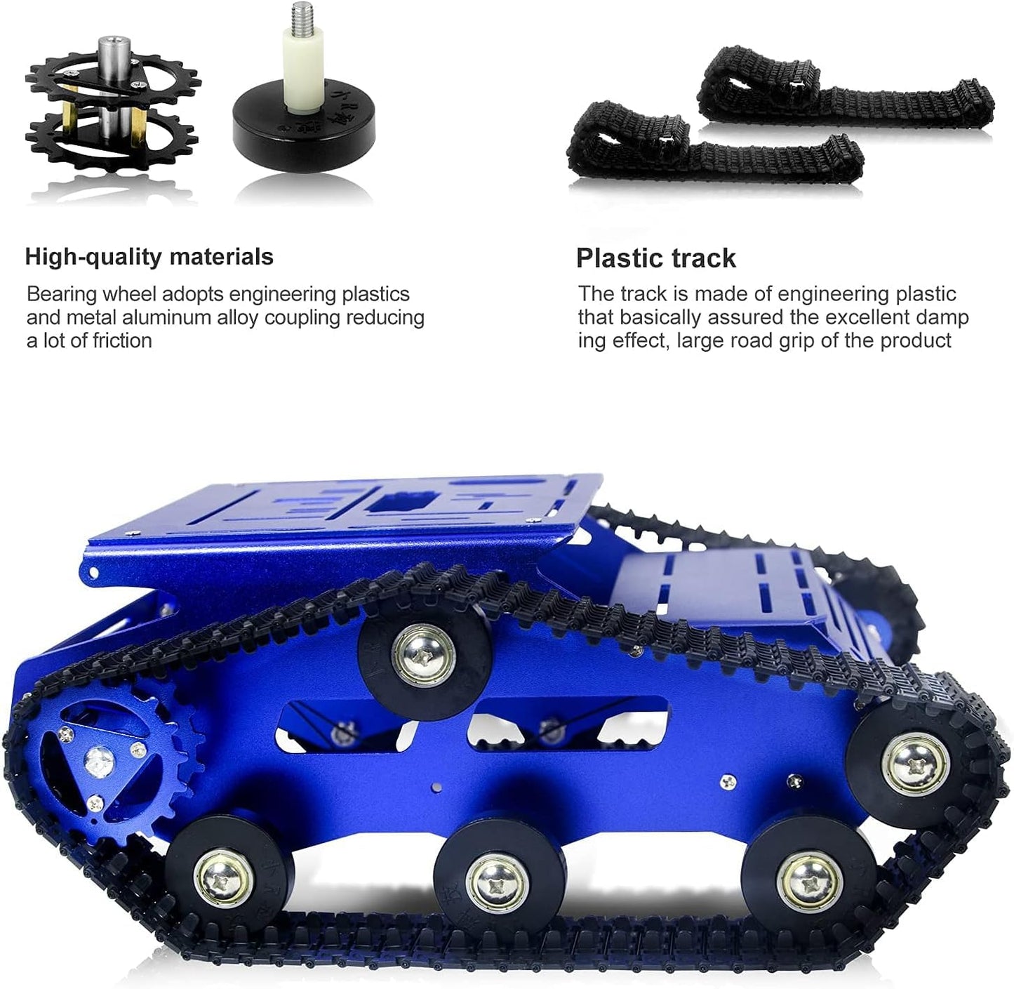 YonPhsy Tank Chassis with DC Motor – Track Robot for Pi & Arduino