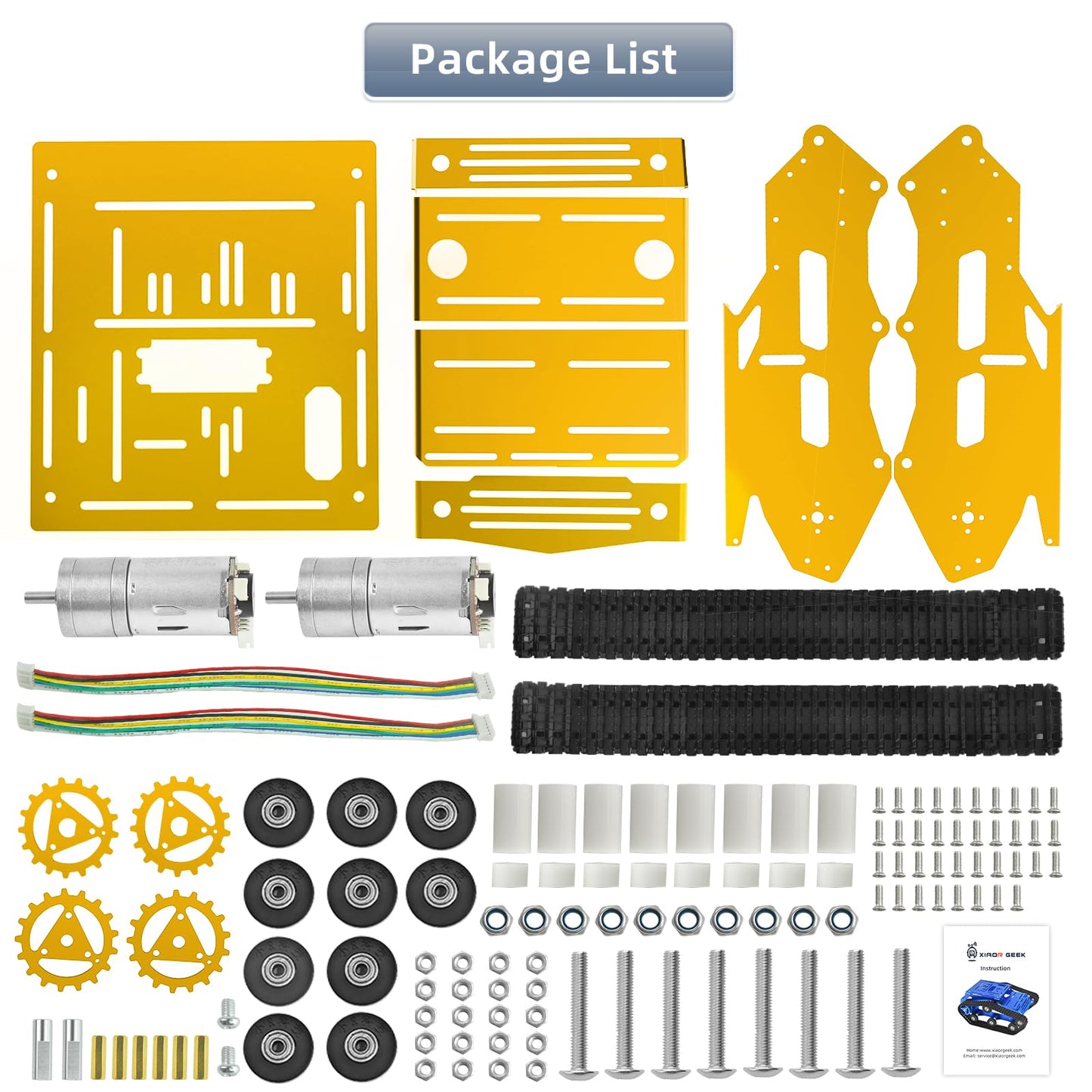 YonPhsy Tank Car Chassis with Encoder Motor – Full-Metal Robot Platform for Raspberry Pi, Arduino, Jetson
