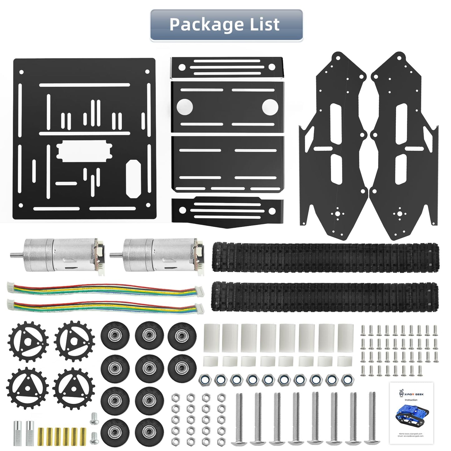 YonPhsy Tank Chassis with Motor — Full-Metal Robotic Track Platform for DIY Robots