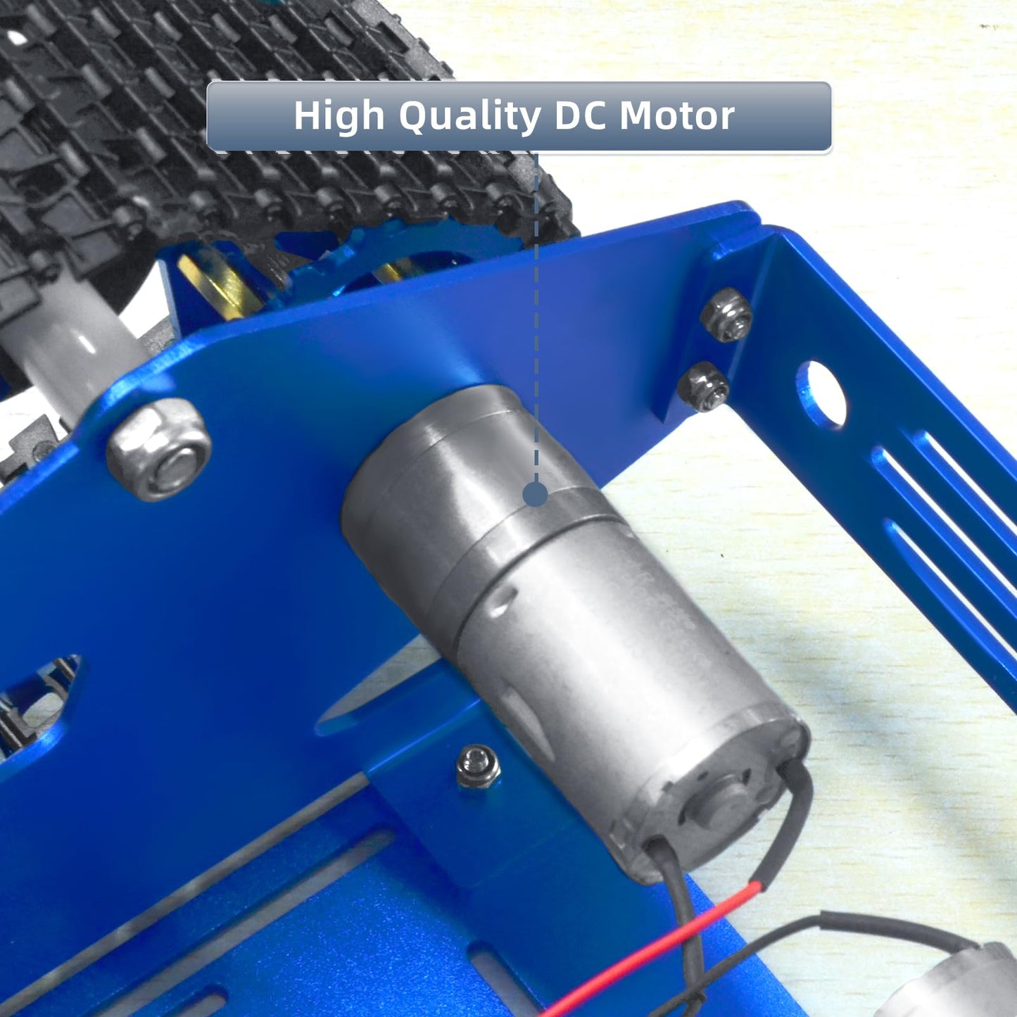 YonPhsy Tank Chassis with DC Motor – Track Robot for Pi & Arduino