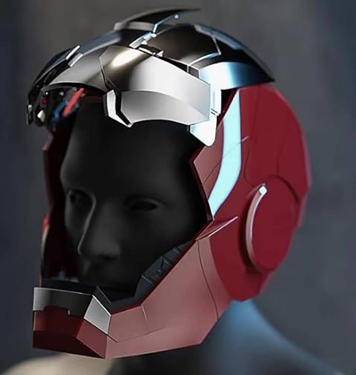 YONTYEQ MK5 Iron-Man Helmet – 1:1 Wearable, Voice & Remote, LED Eyes