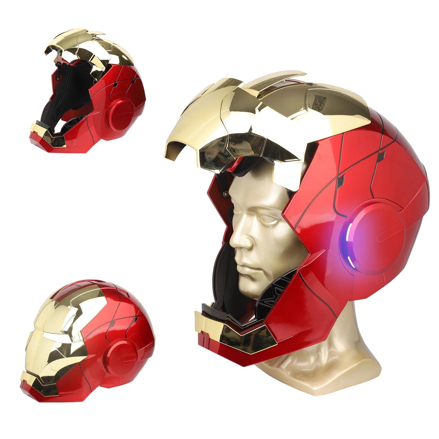 YONTYEQ Iron Hero MK5 1:1 Wearable Helmet – Voice, Touch & Remote with LED Eyes