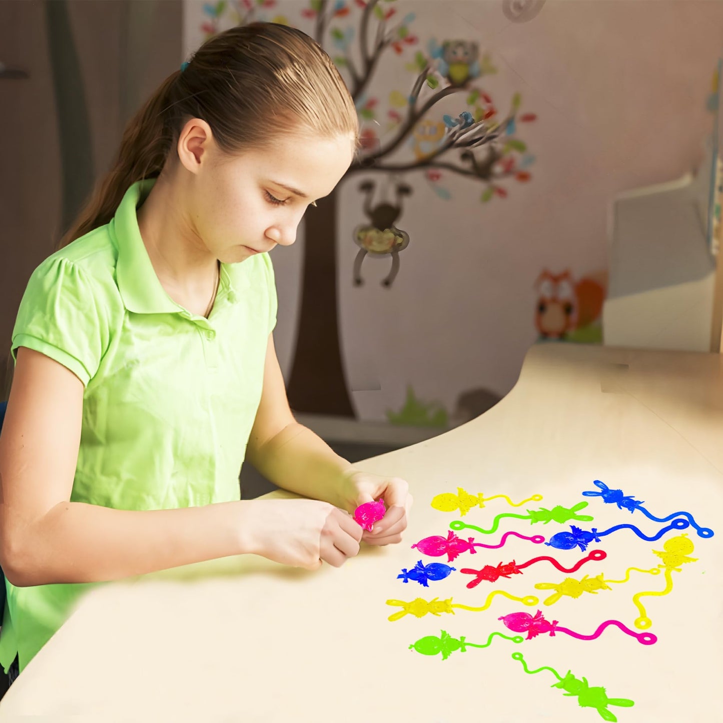 YOOBABOO 30pcs Sticky Hands – Rabbit & Chick Party Favors