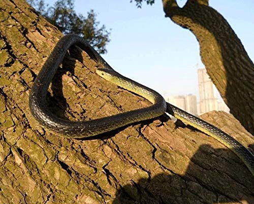 Yoogeer 47-Inch Rubber Lifelike Snake — Realistic Gag Toy for Pranks and Halloween Decor