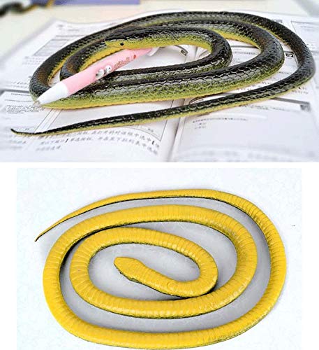 Yoogeer 47-Inch Rubber Lifelike Snake — Realistic Gag Toy for Pranks and Halloween Decor