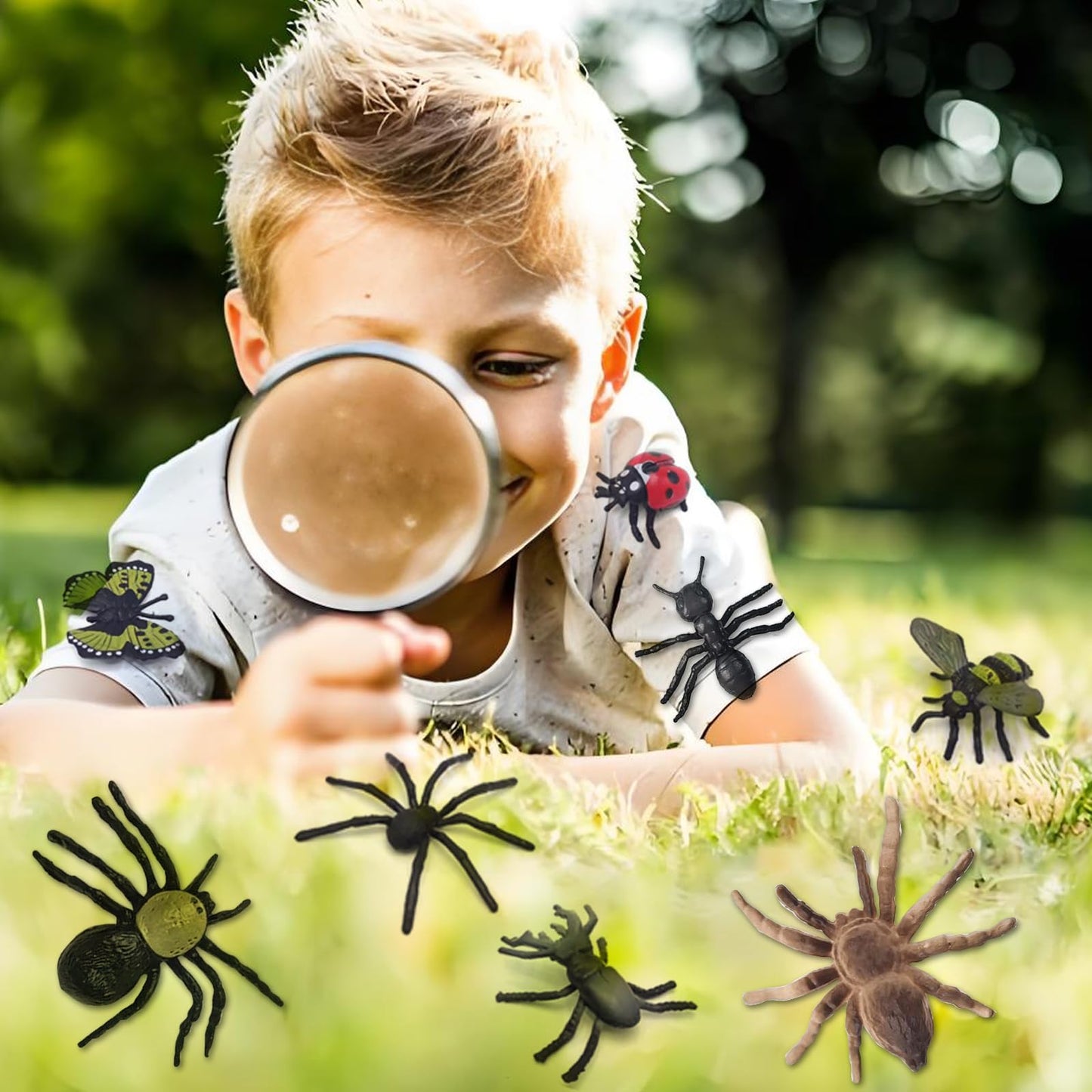 YOOHUA 48PCS Mini Bug Toys - Lifelike Insects for Kids, Party Favors & Educational Play