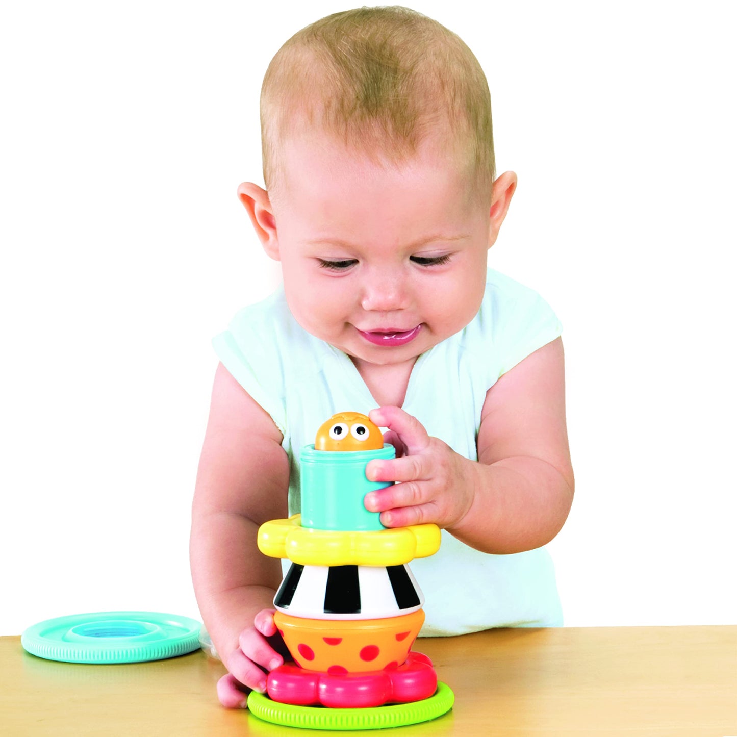 Yookidoo Musical Crawl 'N' Go Snail Toy with Stacker – Encourages Crawling & Walking