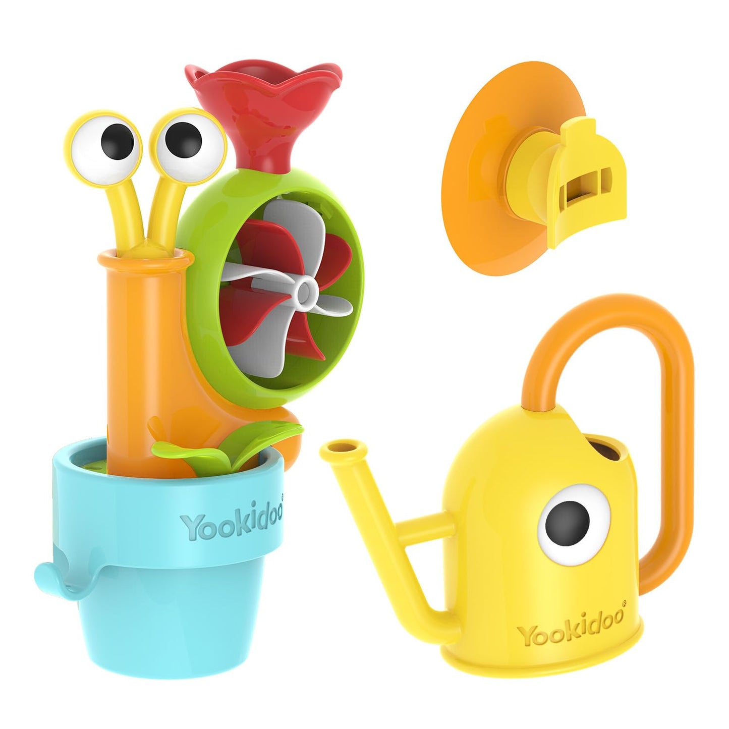 Yookidoo Toddler Bath Toy: Pop-Up Snail Sprinkler – Mold-Free Tub Attachment