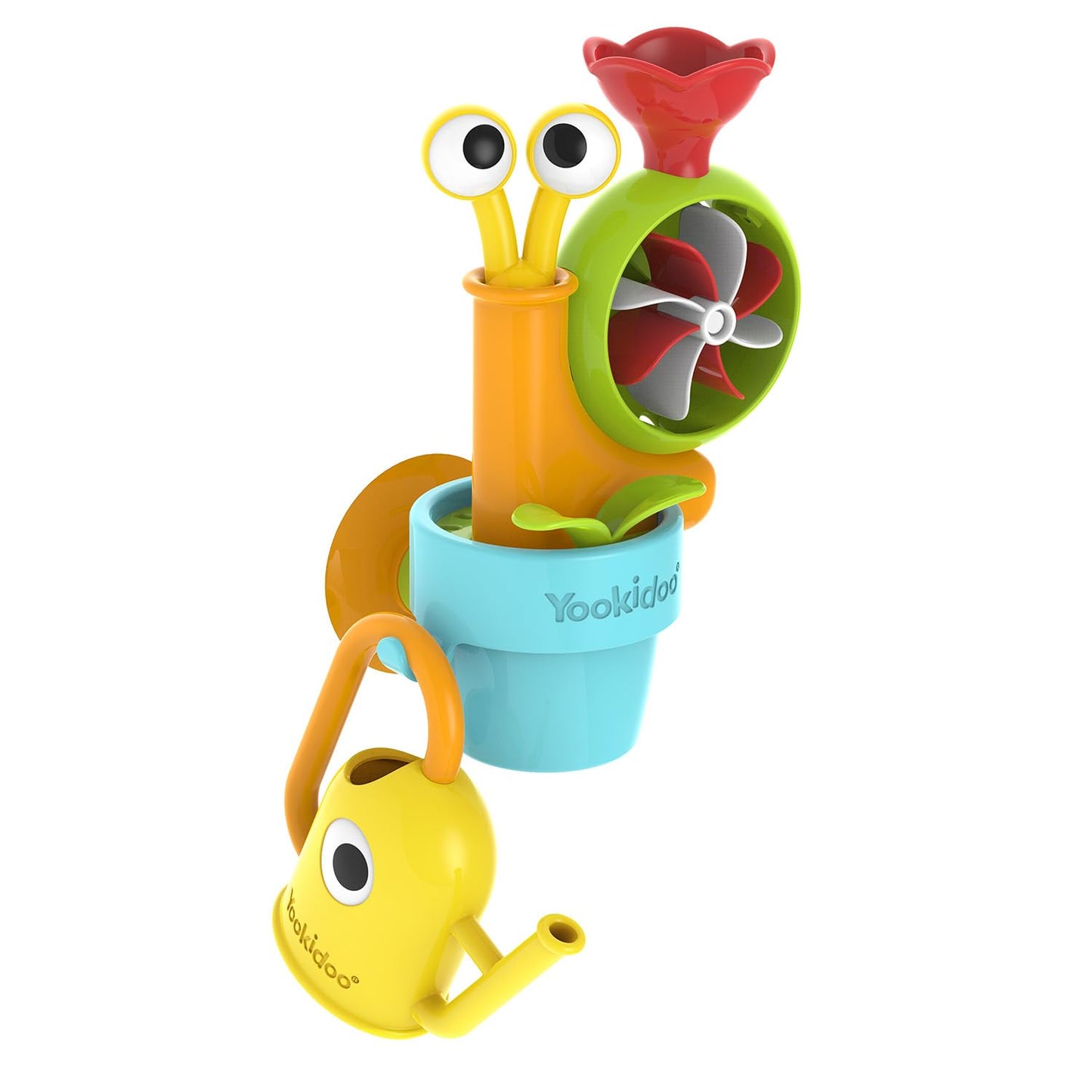 Yookidoo Toddler Bath Toy: Pop-Up Snail Sprinkler – Mold-Free Tub Attachment