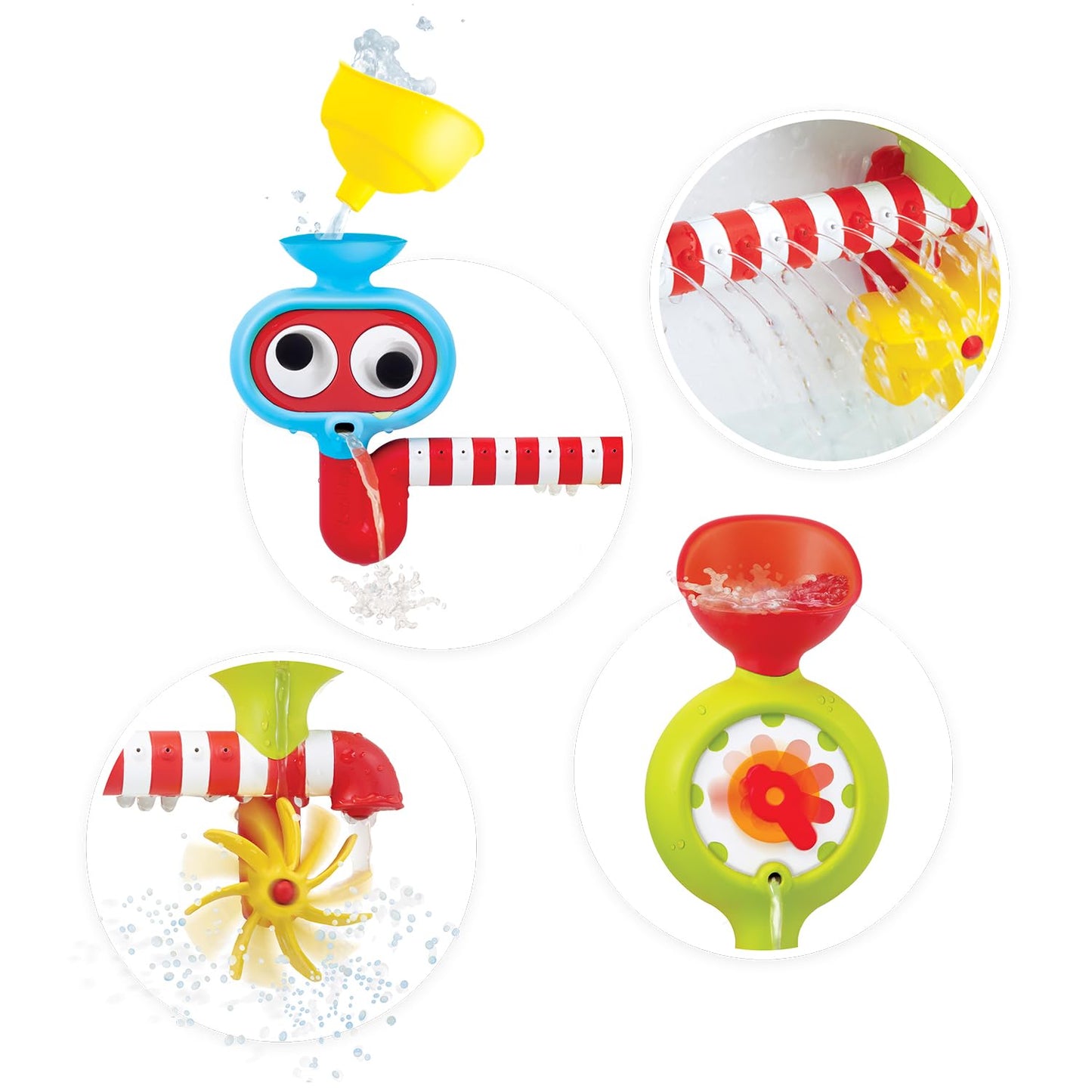 Yookidoo Submarine Spray Station — Mold-Free, Wall-Mounted Bath Toy for Kids 2+ with Battery-Operated Shower Head