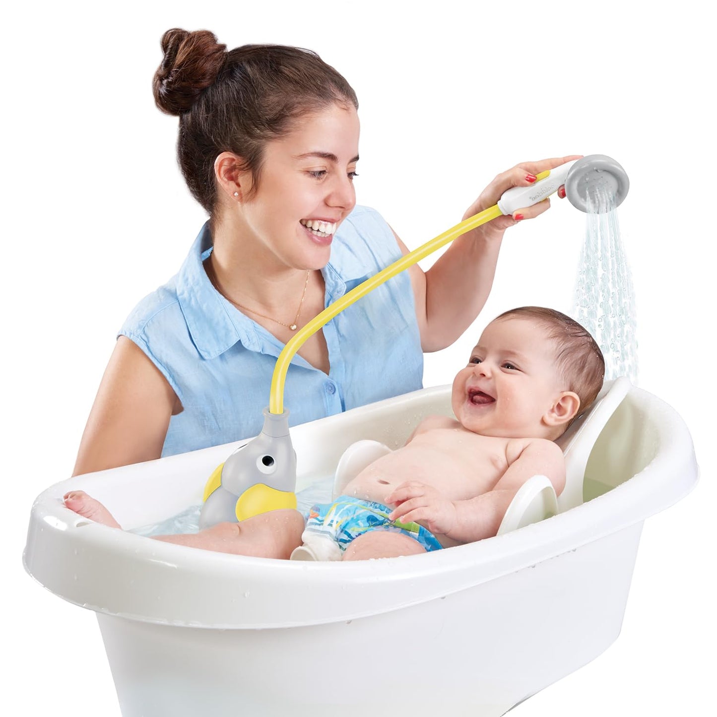 Yookidoo Baby Bath Shower Head – Elephant Trunk Sprayer for Gentle, Fun Bathtime