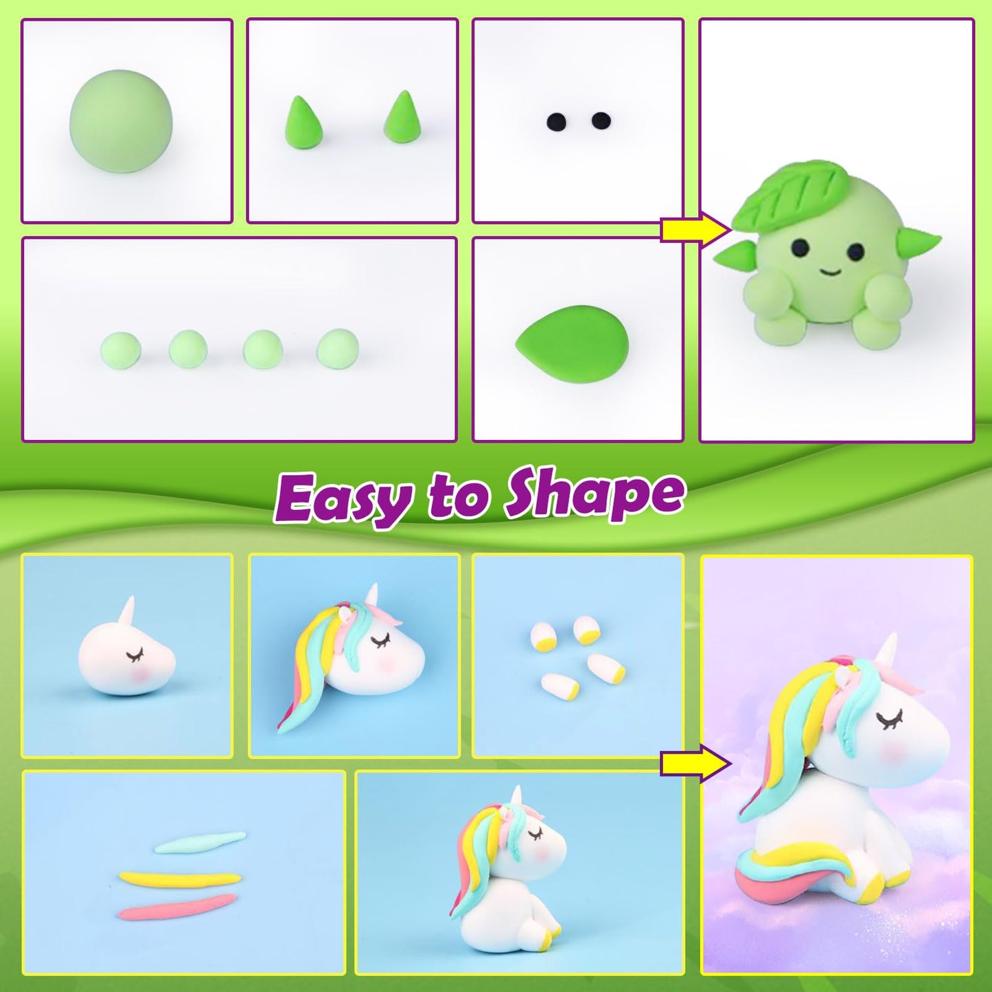 YOPINSAND Air Dry Clay | 14 Colors for Kids, DIY Modeling & Craft