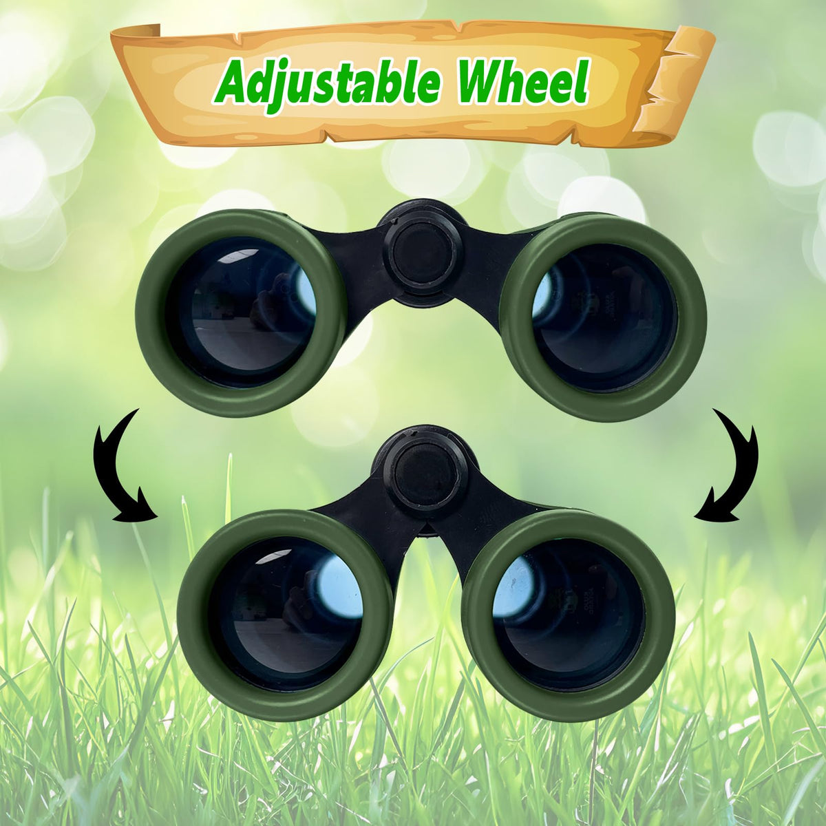 YOPINSAND Kids Binoculars for Ages 3-12 — Lightweight 4x Magnification for Outdoor Exploration