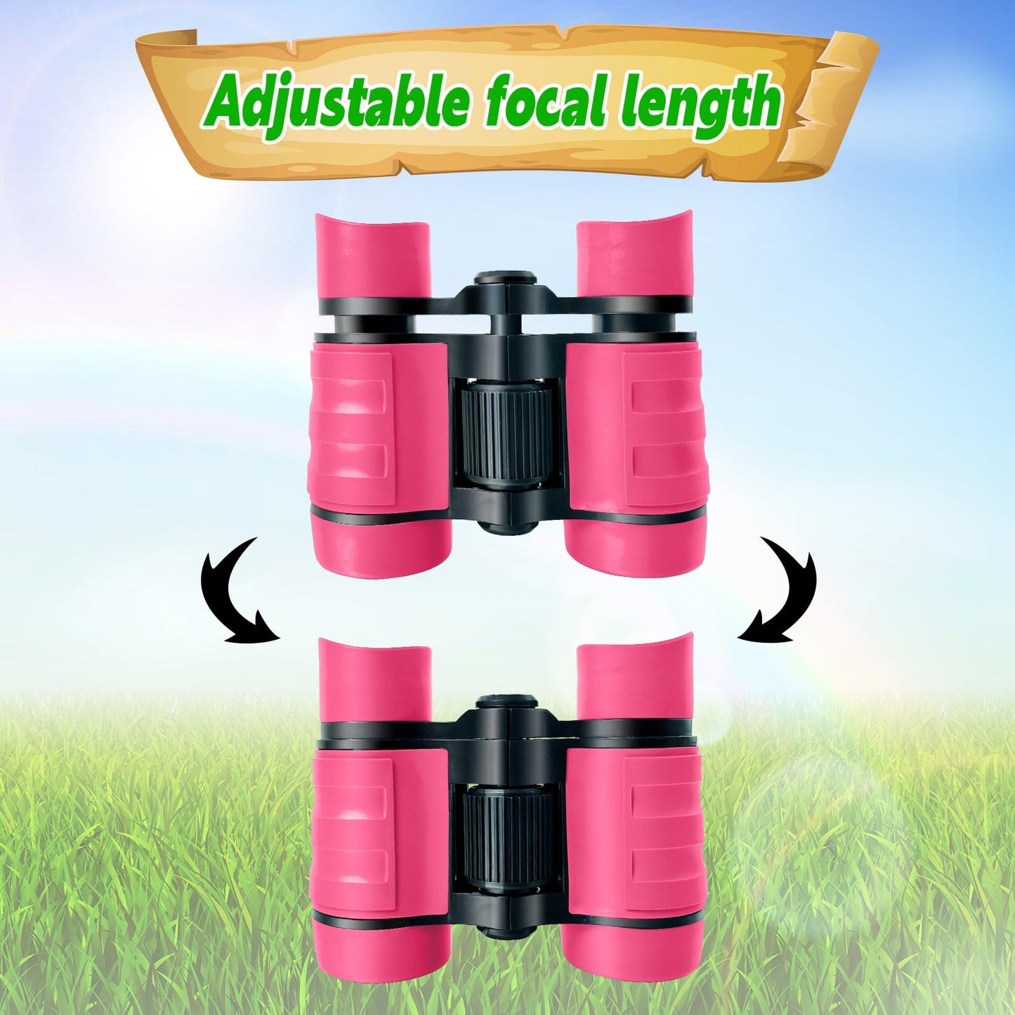 YOPINSAND Kids Binoculars – Lightweight 4x Magnification for Outdoor Exploration