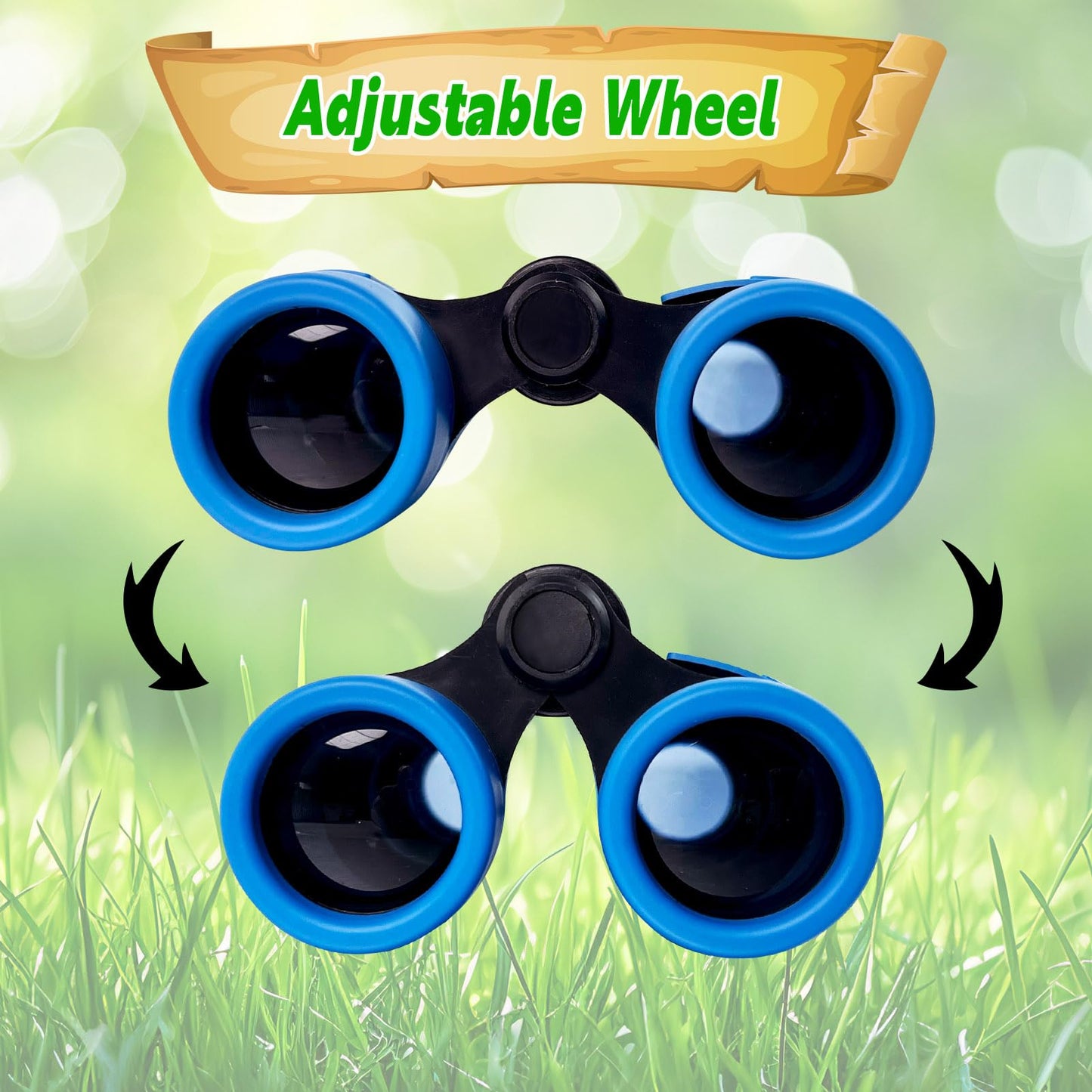 YOPINSAND Kids Binoculars for Ages 3-12 — Lightweight 4x Magnification for Outdoor Exploration