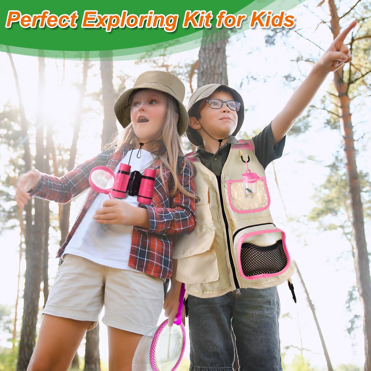 YOPINSAND Kids Explorer Kit & Bug Catcher Kit – Outdoor Adventure Gear for Ages 3–8