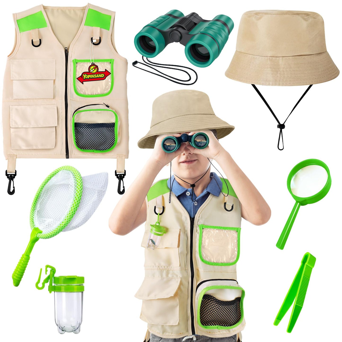 YOPINSAND Kids Explorer Kit & Bug Catcher Kit – Outdoor Adventure Gear for Ages 3–8