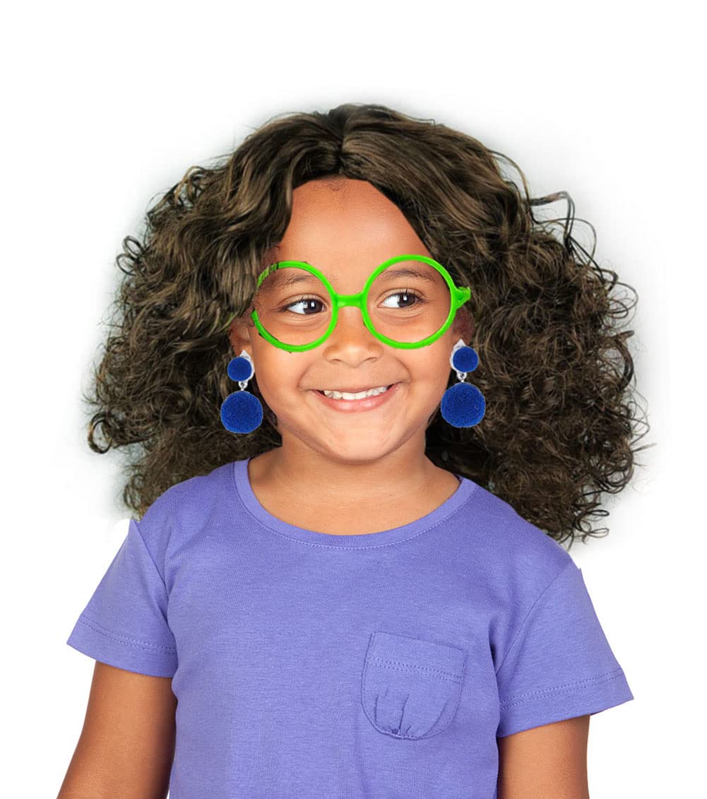 Yosbabe Mirabel Costume Accessories Set – Crossbody Bag, Green Glasses, Headband, Earrings