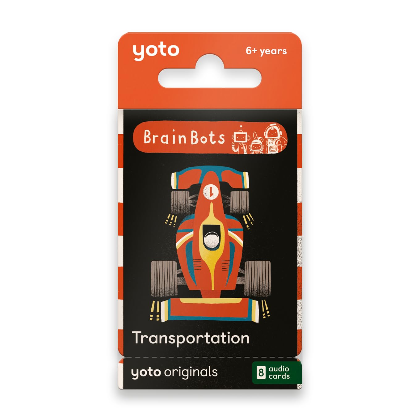 YOTO BrainBots Transportation: 8 Audiobook Cards for Player & Mini | Screen-Free Learning