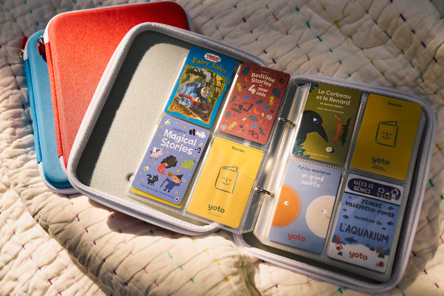 YOTO Card Case Fruit Punch – 64-Pocket Portable Card Binder with Zipper