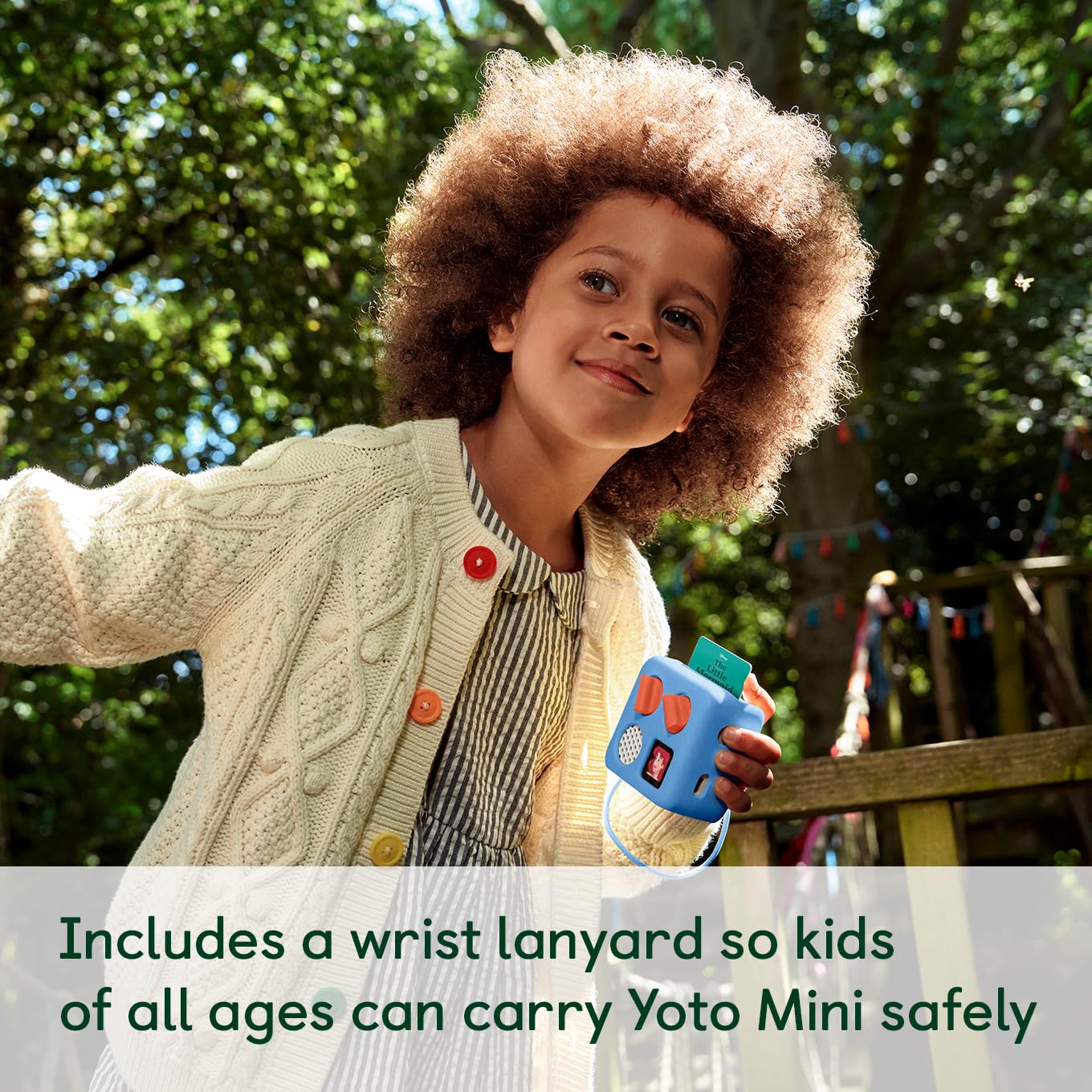 Yoto Mini Adventure Jacket in Blue Bird – Protective Silicone Case with Wrist Lanyard