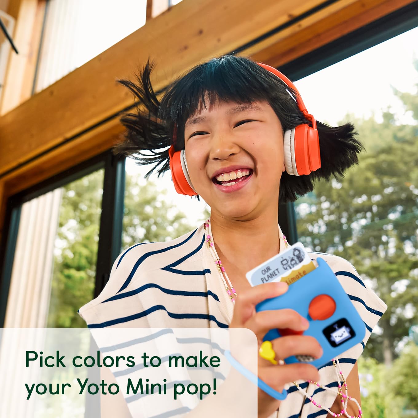 Yoto Mini Adventure Jacket in Blue Bird – Protective Silicone Case with Wrist Lanyard