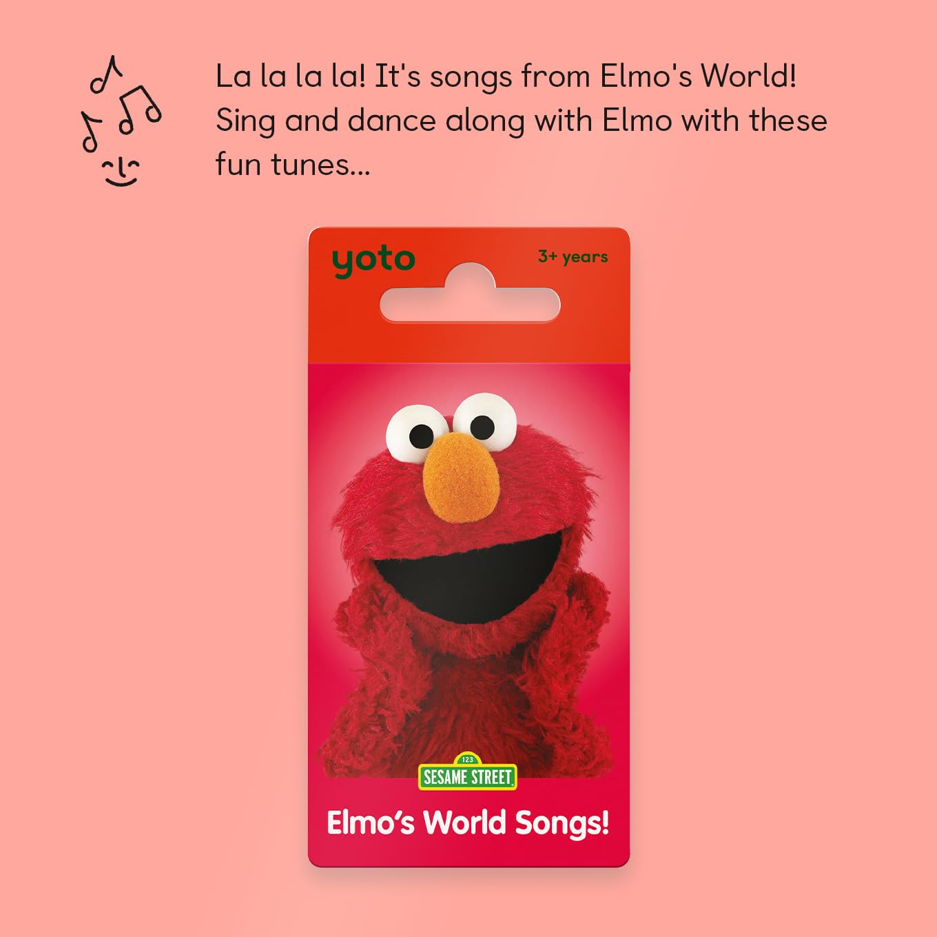 YOTO Sesame Street: Elmo's World Songs! Card for Yoto Player & Mini – Screen-Free Singalong (Ages 3+)