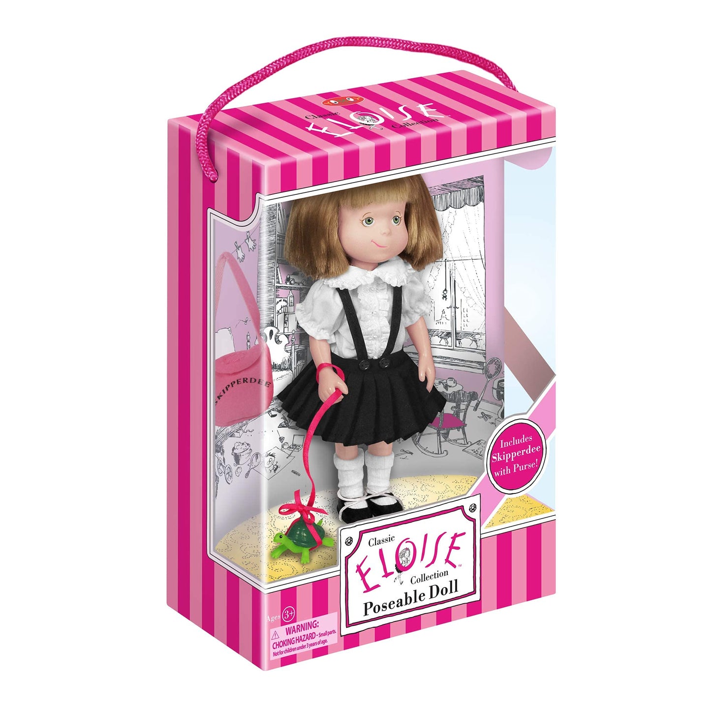 YOTTOY Eloise Collection | Poseable Doll with Skipperdee Turtle & Take-Along Box