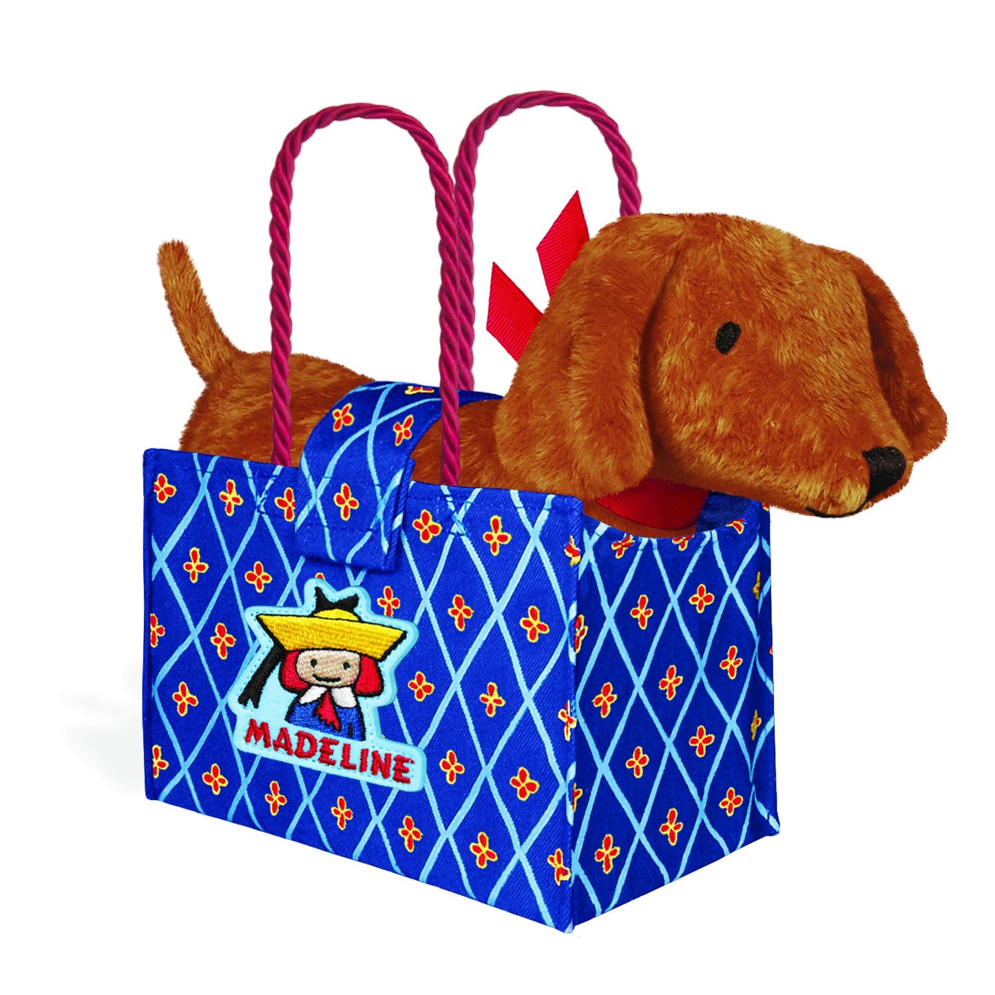 YOTTOY Genevieve Dog Plush in Madeline Tote | Madeline Collection