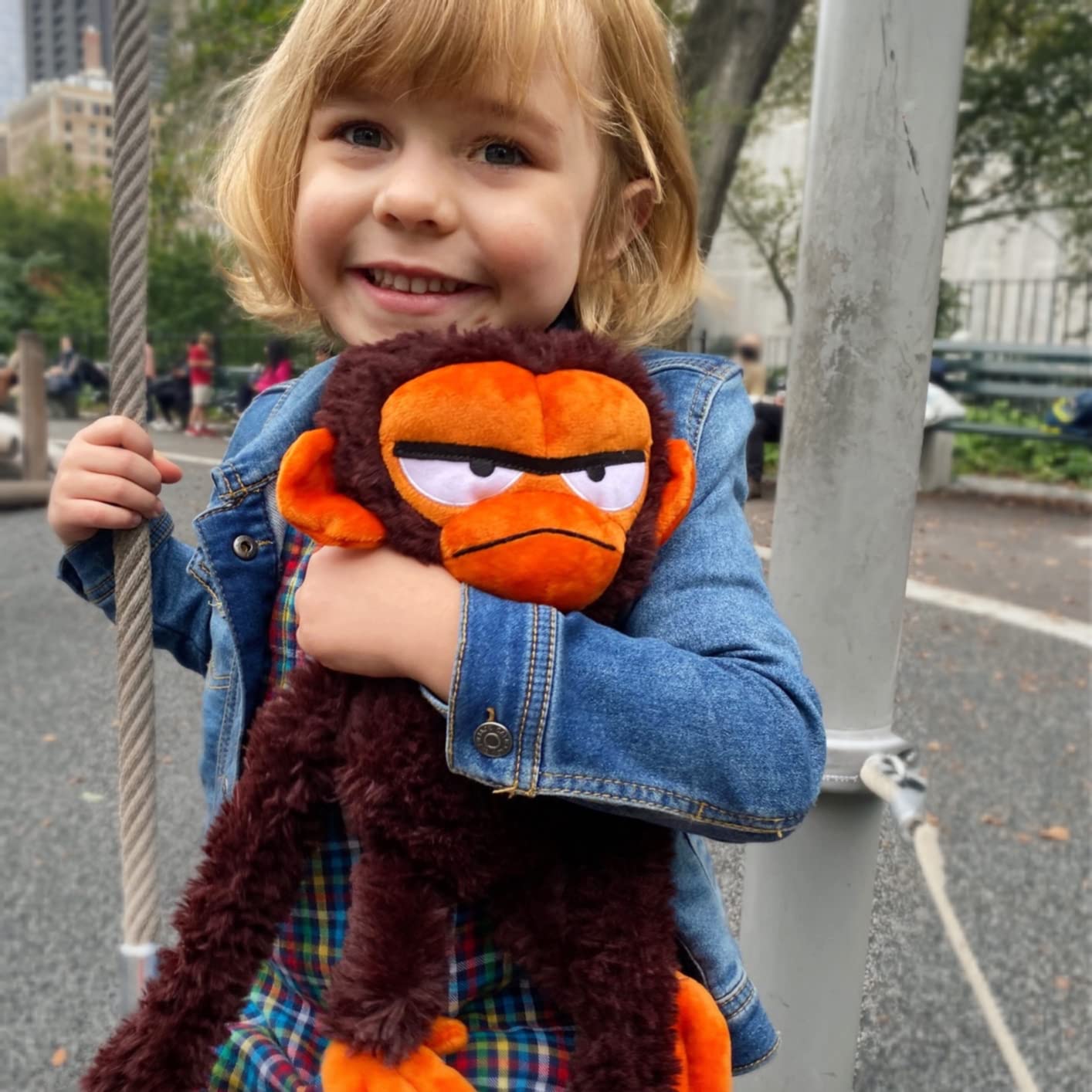 YOTTOY Grumpy Monkey Soft Plush Toy – 12in | Contemporary Collection