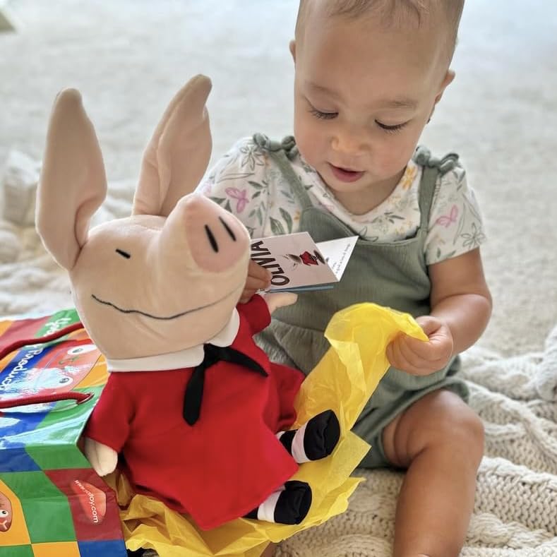 YOTTOY Classic Collection: Olivia the Pig 11-Inch Soft Plush Doll