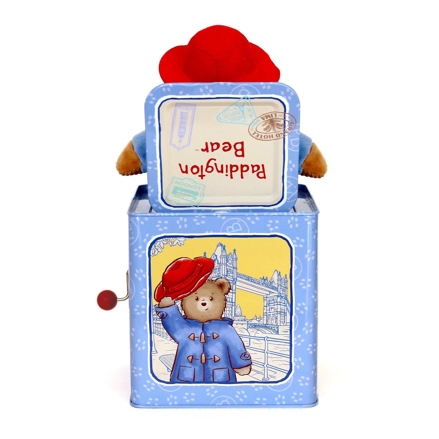 YOTTOY Paddington Bear Collection | Baby Jack-in-the-Box Plush with Music