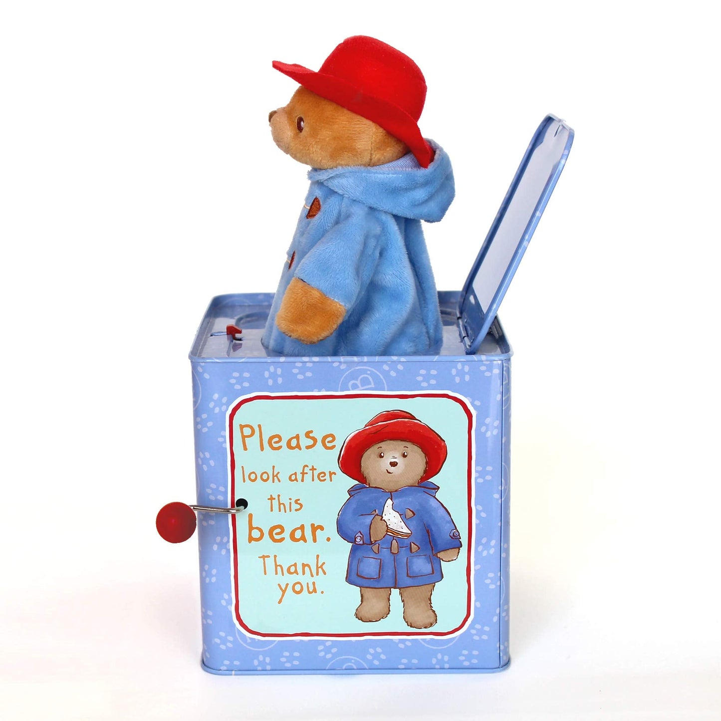 YOTTOY Paddington Bear Collection | Baby Jack-in-the-Box Plush with Music